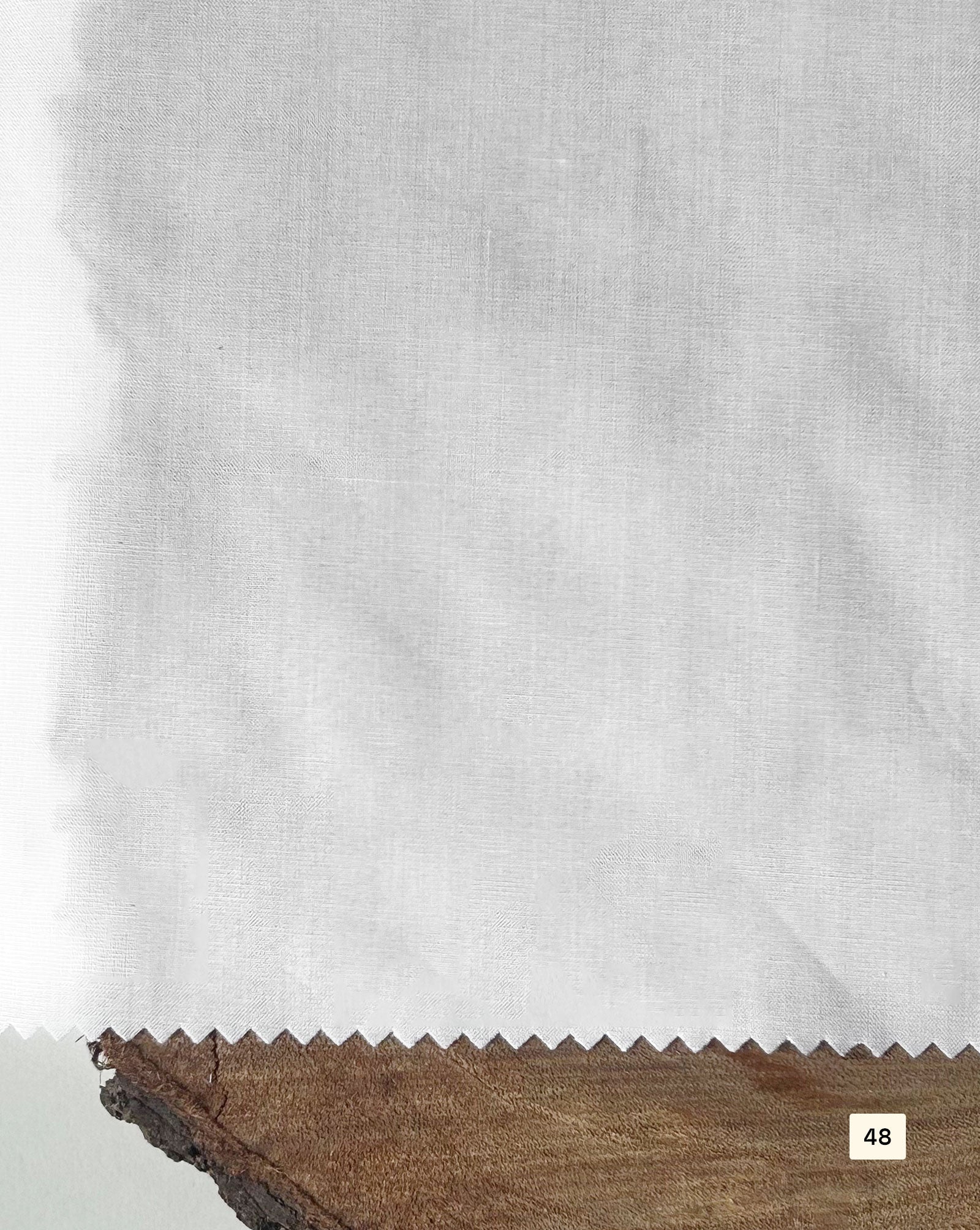 Poly Viscose White Filafil Fabric 58"