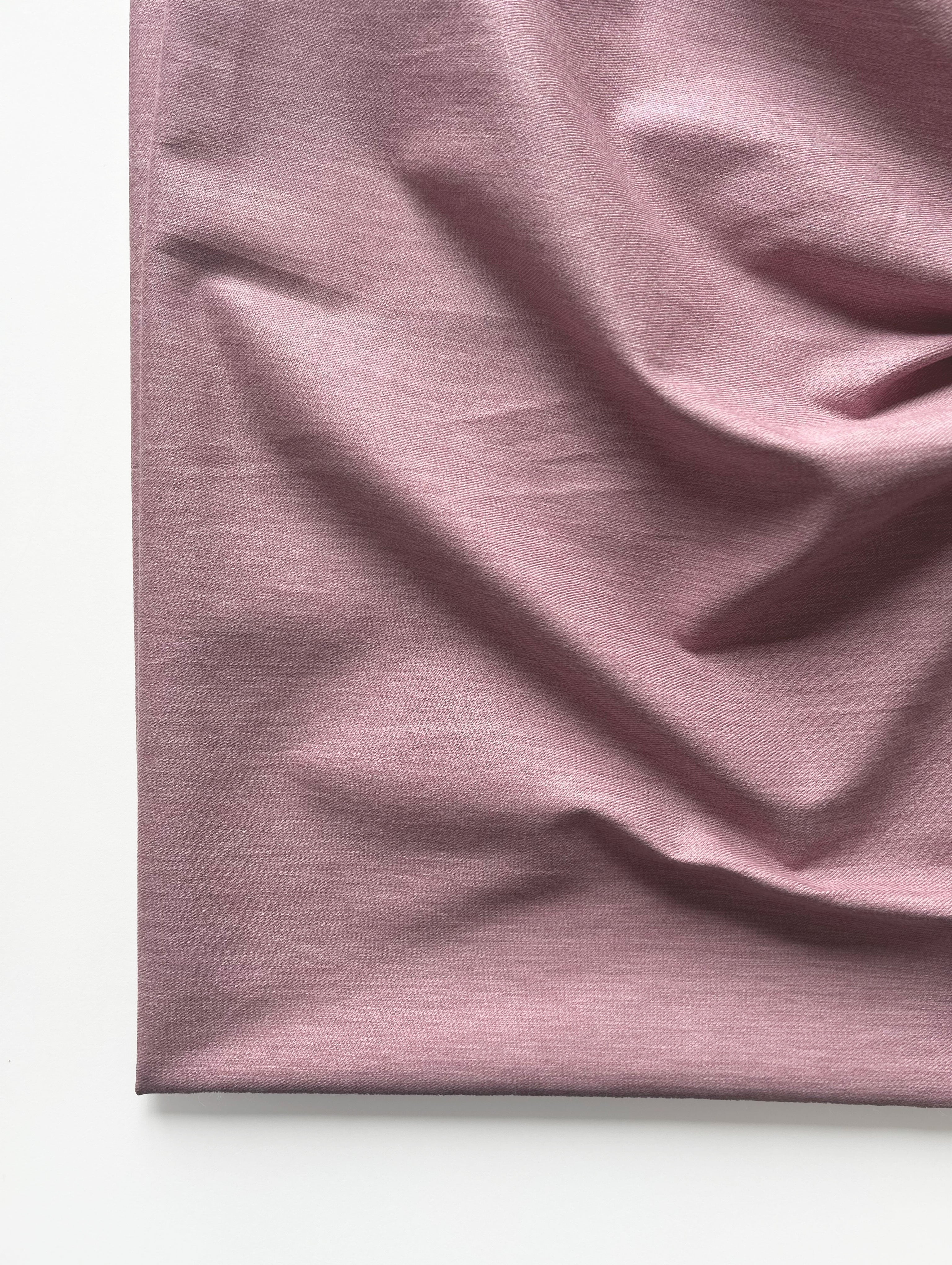 Pink Cotton Denim Lycra Yarn Dyed Fabric 57"