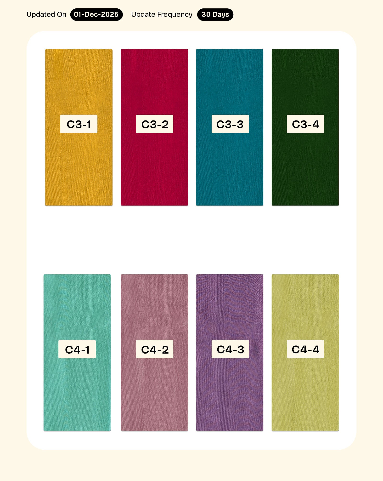 Viscose Natural Crepe Mill Dyed Fabric 8 kg