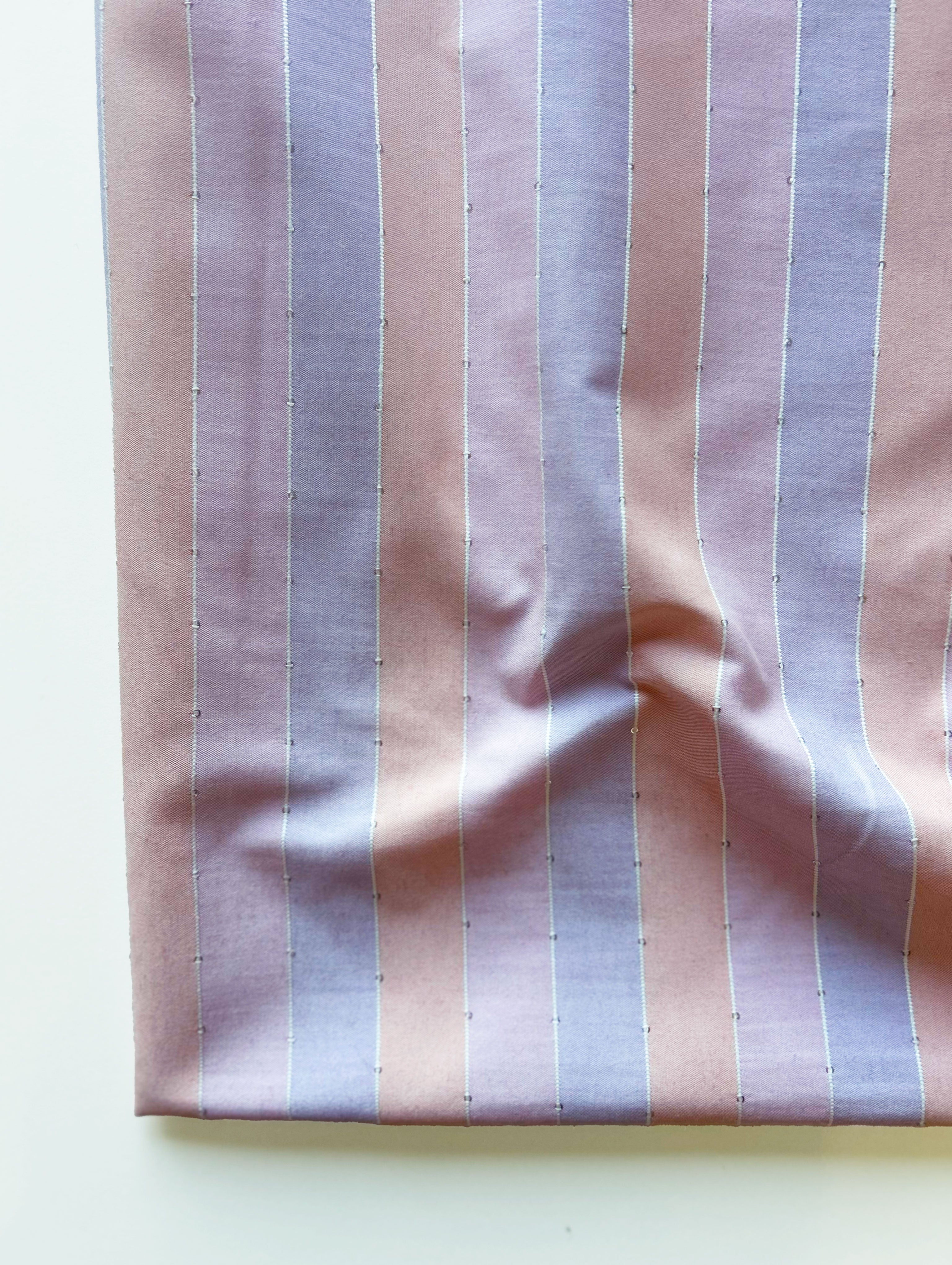 Pink Loom Textured Blended Viscose Sequins Yarn Dyed Fabric 57"