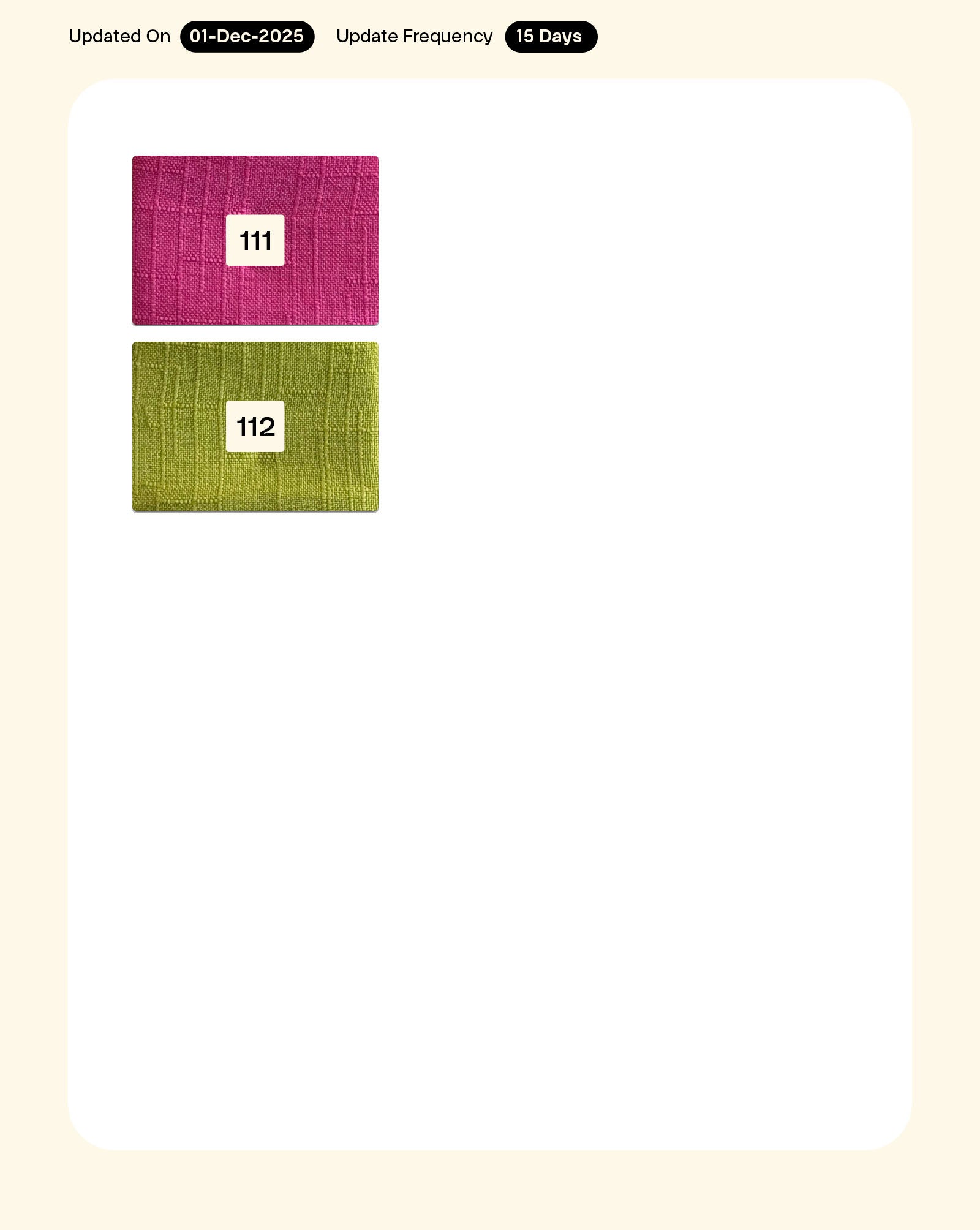 Poly Double Sided Slub Mill Dyed Fabric (Irish Linen) - 25 kg