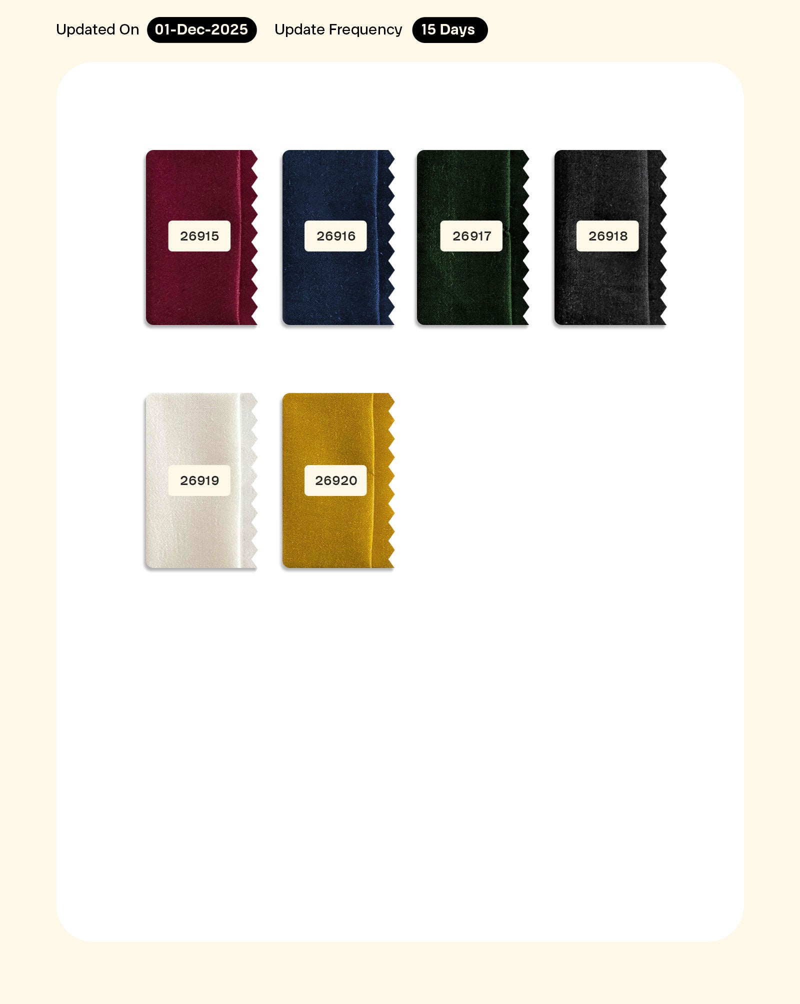 Poly Plain Silk Fabric 48" - 10 kg