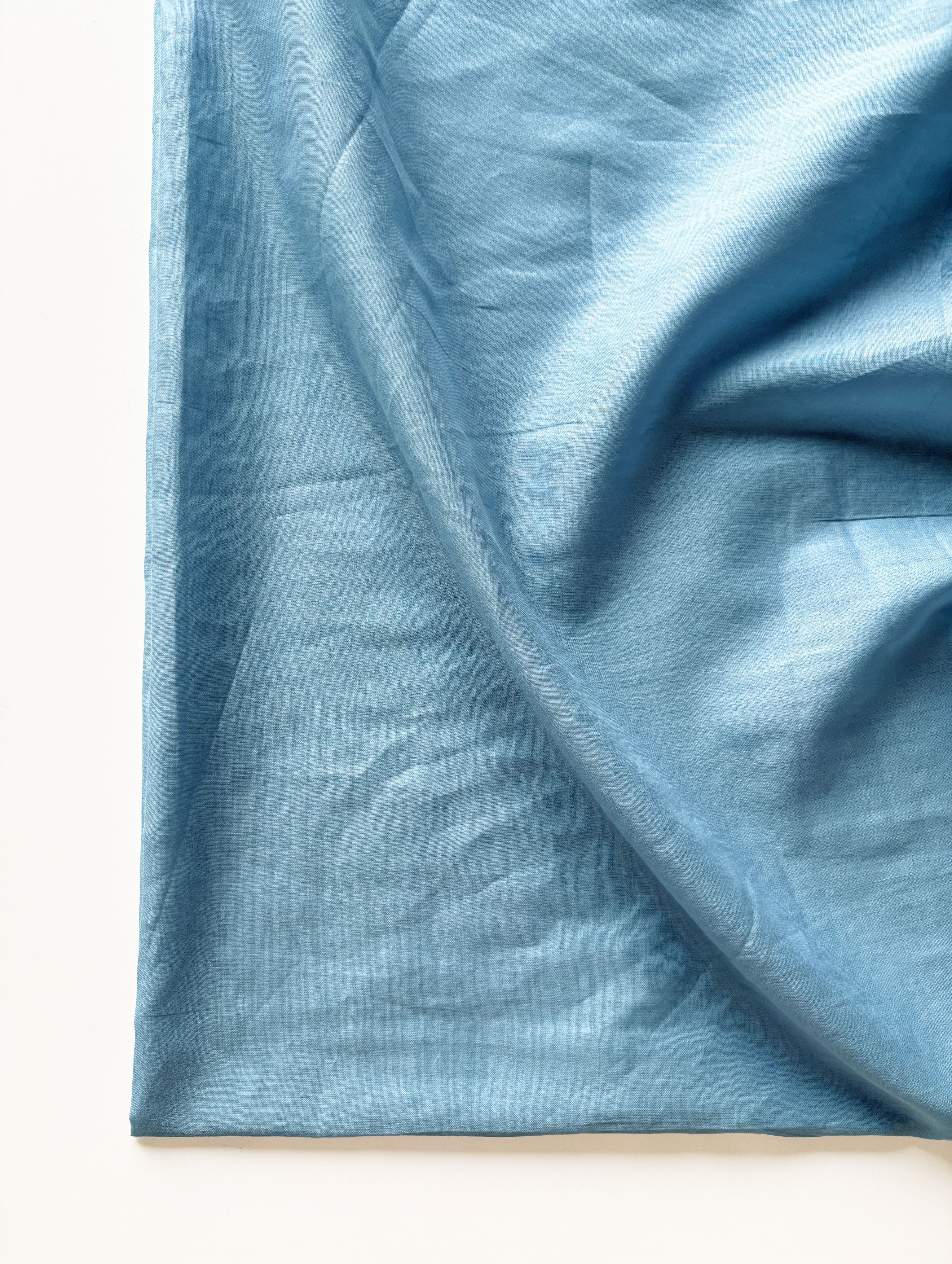 Light Blue (92 x 80) Voile Cotton Mill Dyed Fabric