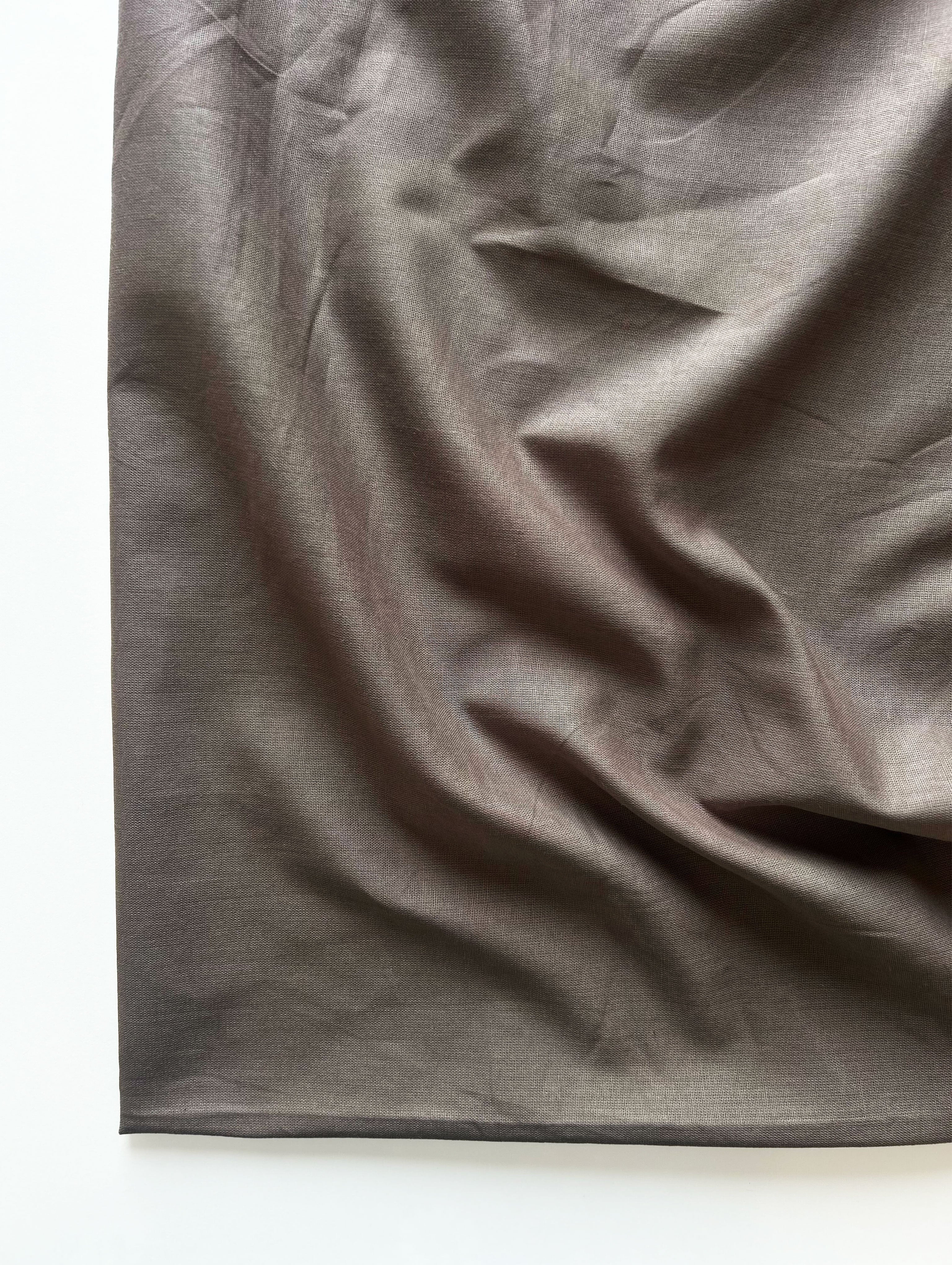 Warm Grey Cotton Flex Mill Dyed Fabric