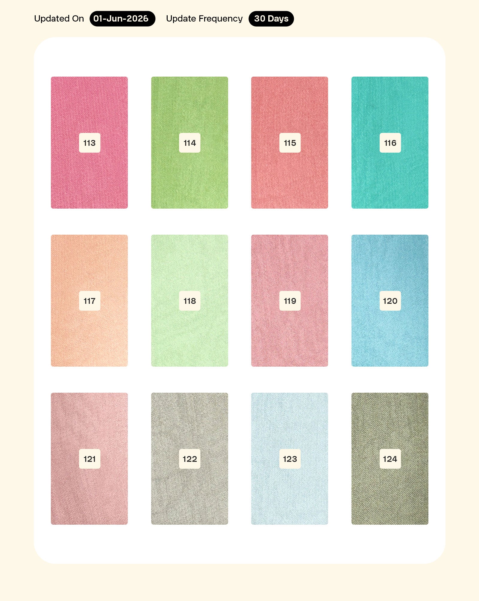 Viscose Georgette Mill Dyed Fabric 44"