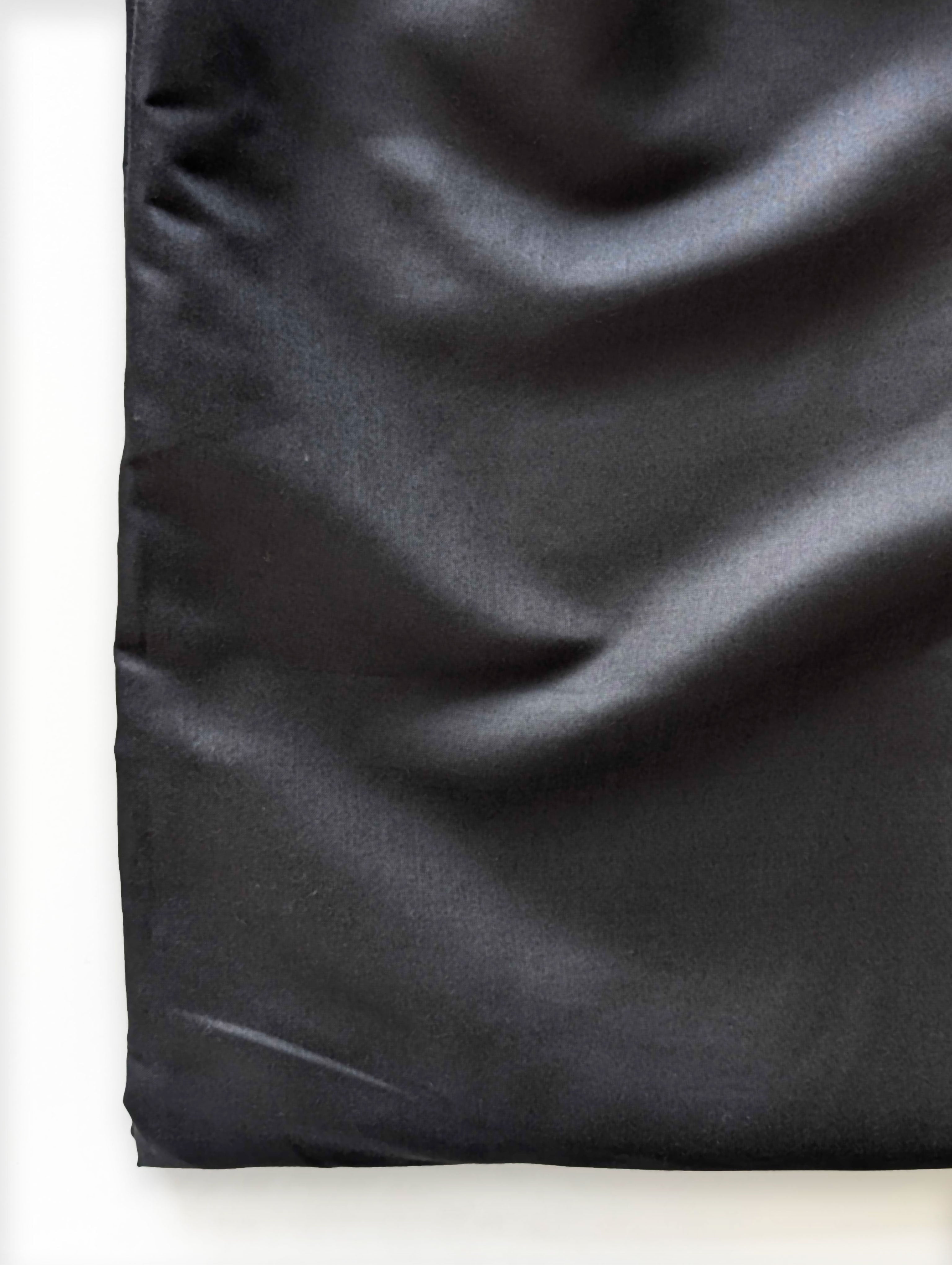 Black 60s (165 x 104) Lenzing Modal Satin Fabric 58"