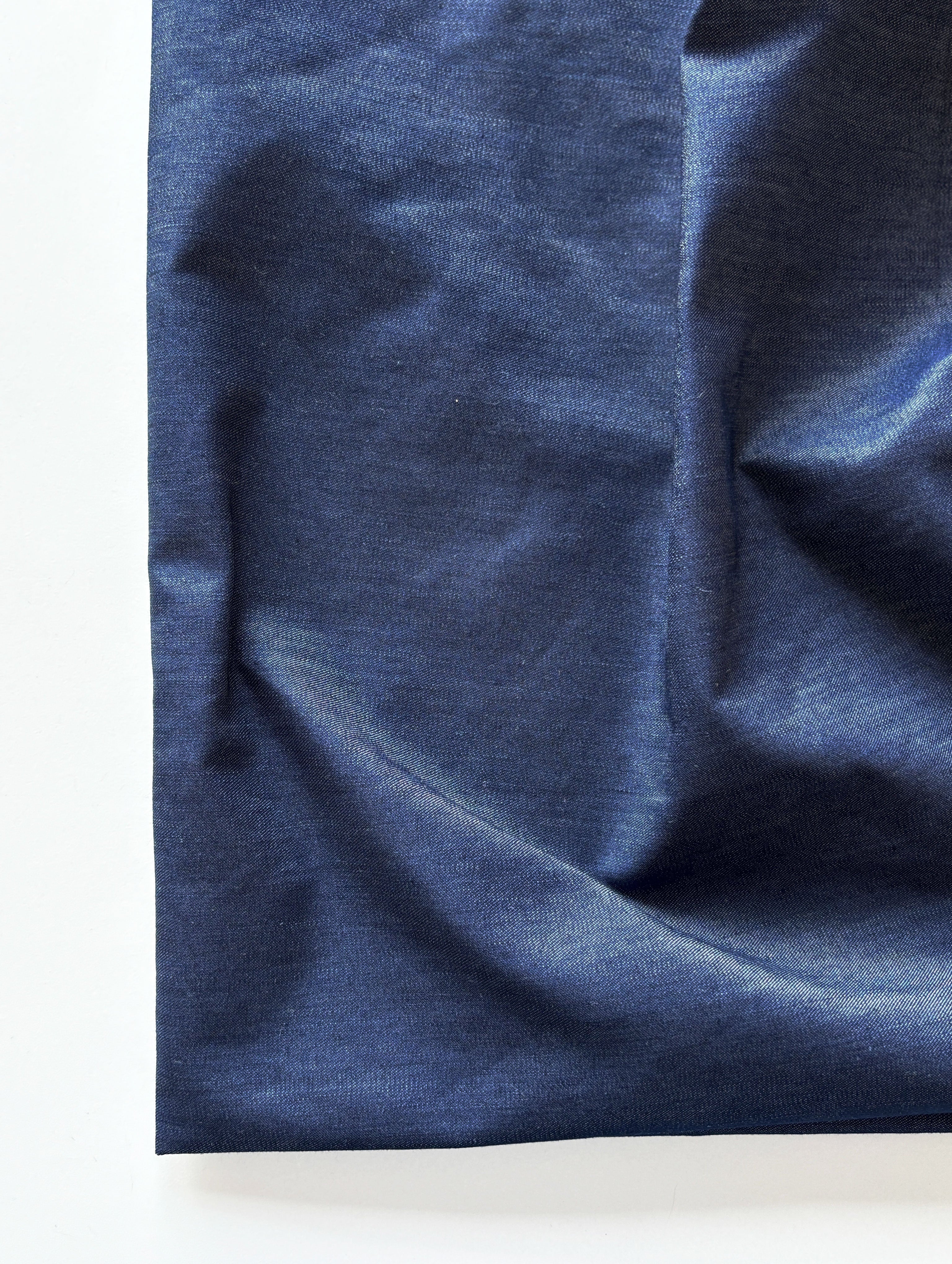 5.25 Ozs Indigo Cotton Poly Denim Fabric 63"