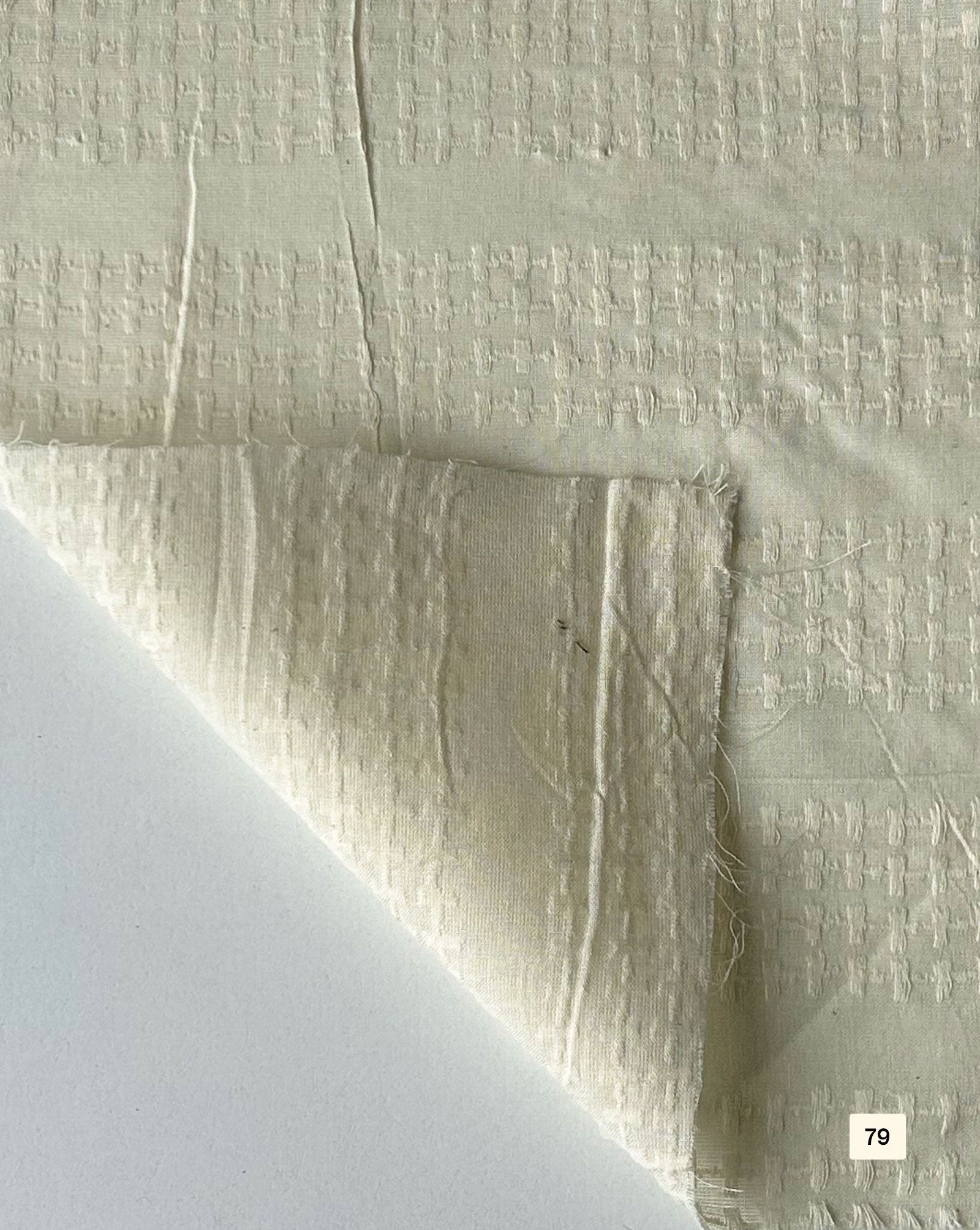 Greige Cotton Dobby fabric 48"