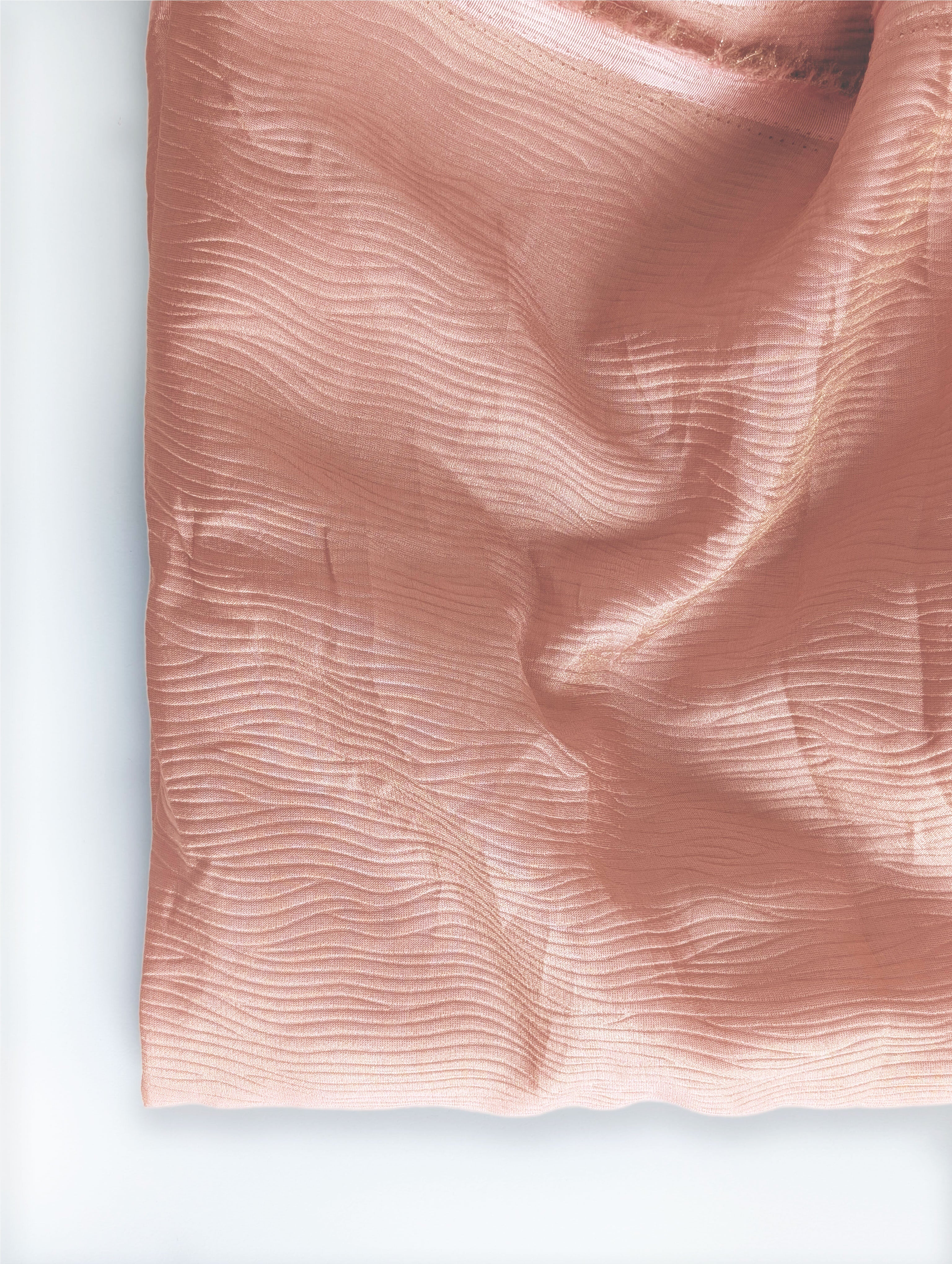Crushed Gold Tissue Polyester Fabric - 14 kg