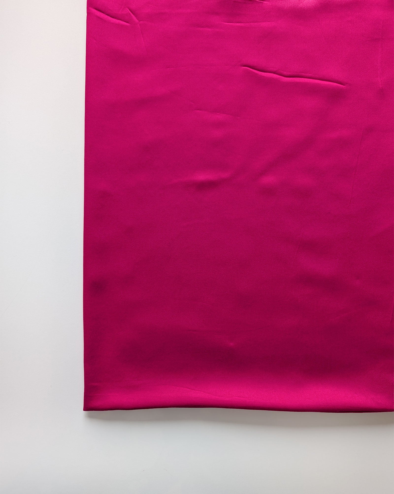 Fuchsia Viscose Gaji Satin Mill Dyed Fabric 56" - 20 kg