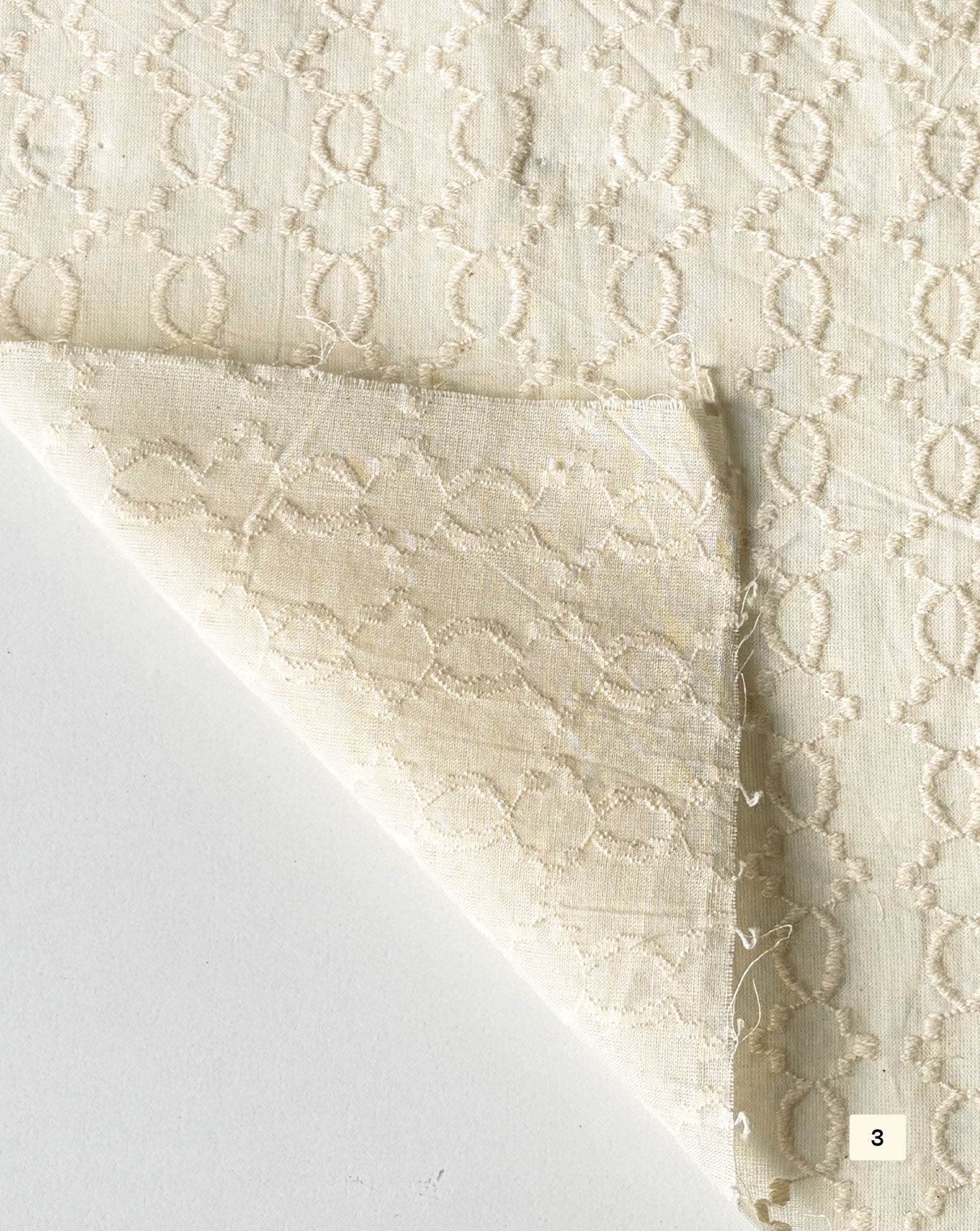 Greige Cotton Dobby fabric 48"