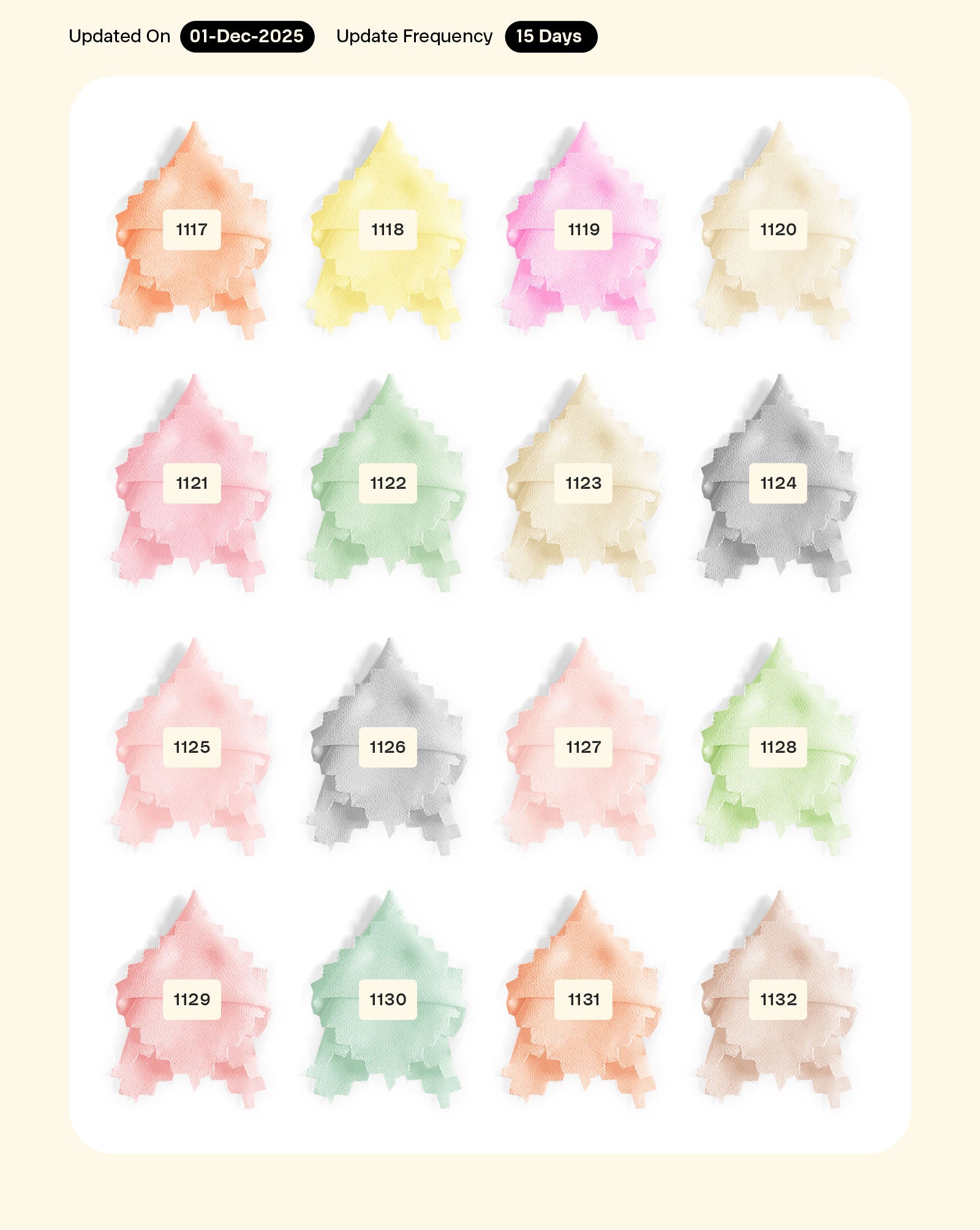 Poly Faux Georgette Mill Dyed Fabric - 7 kg