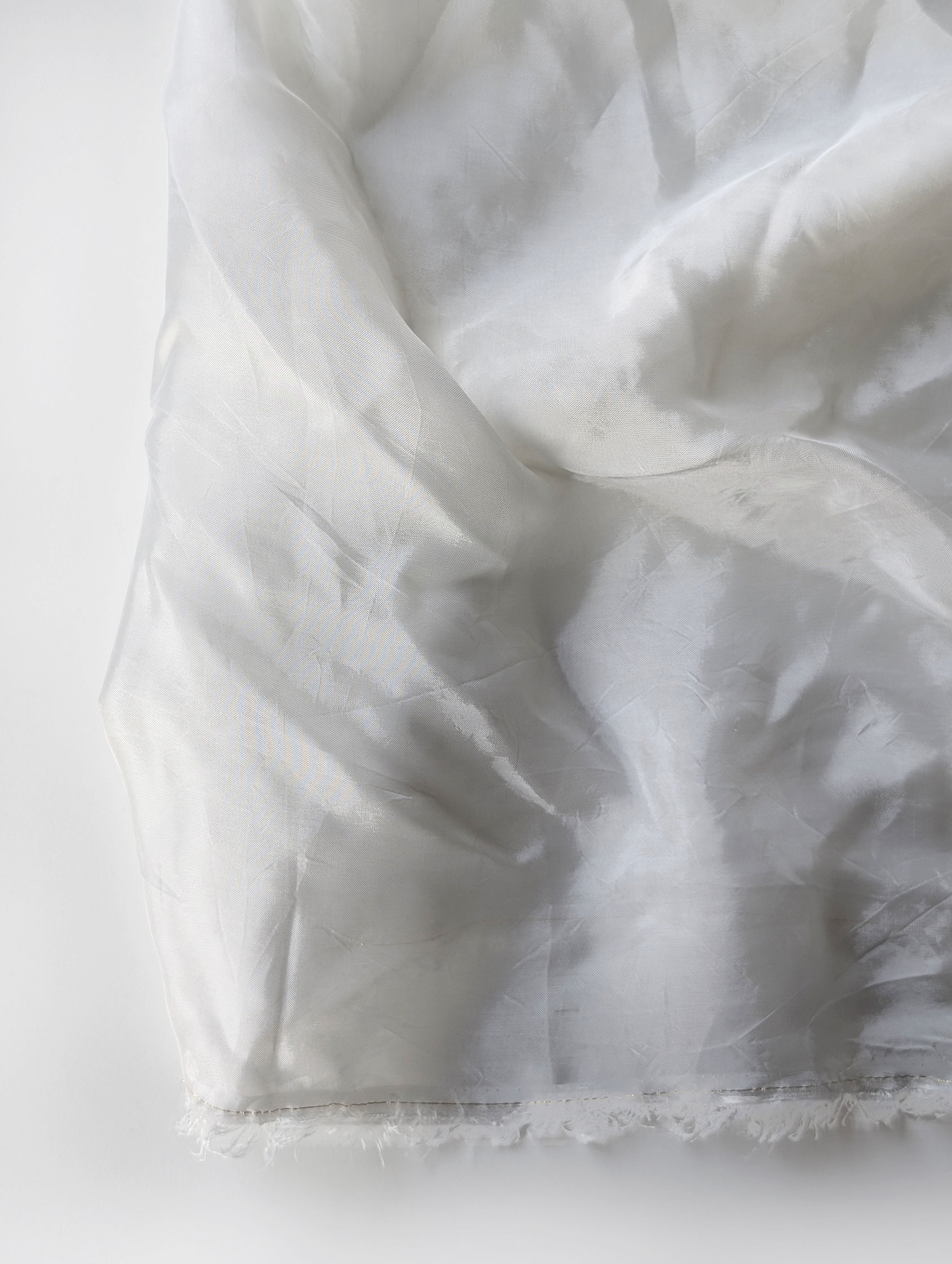 55 Gram Viscose Glass Organza Fabric ( Swatch 10x12" )