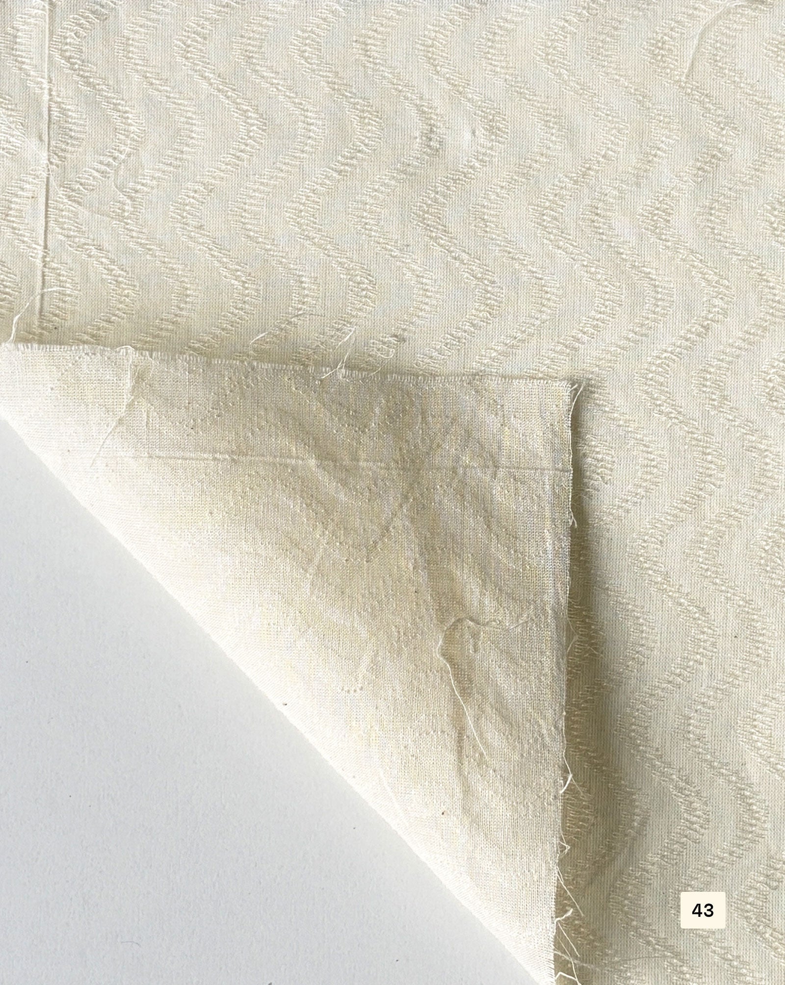 Greige Cotton Dobby fabric 48"