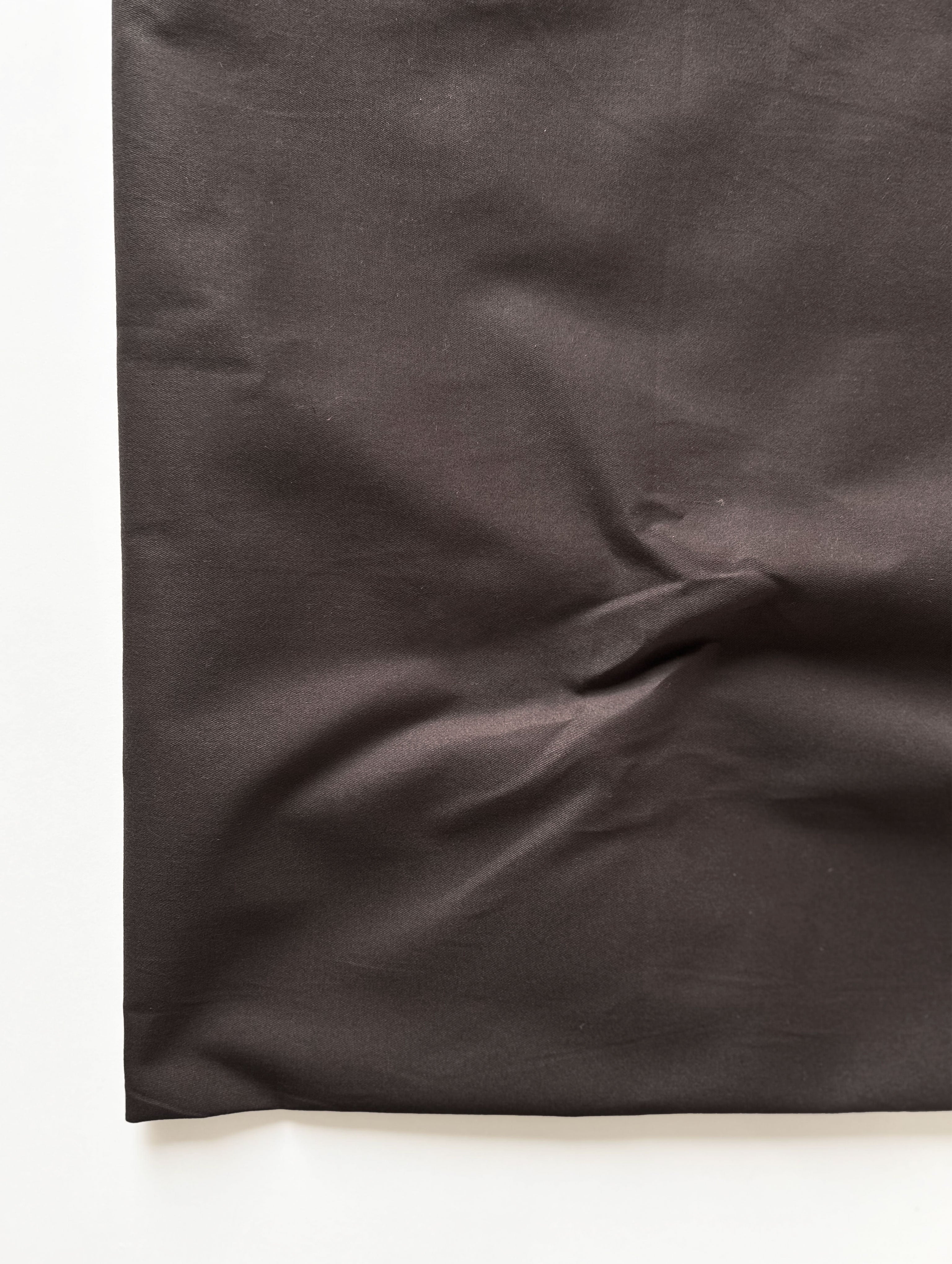 Brown 30s Cotton Twill Lafer Mill Dyed Fabric 57"