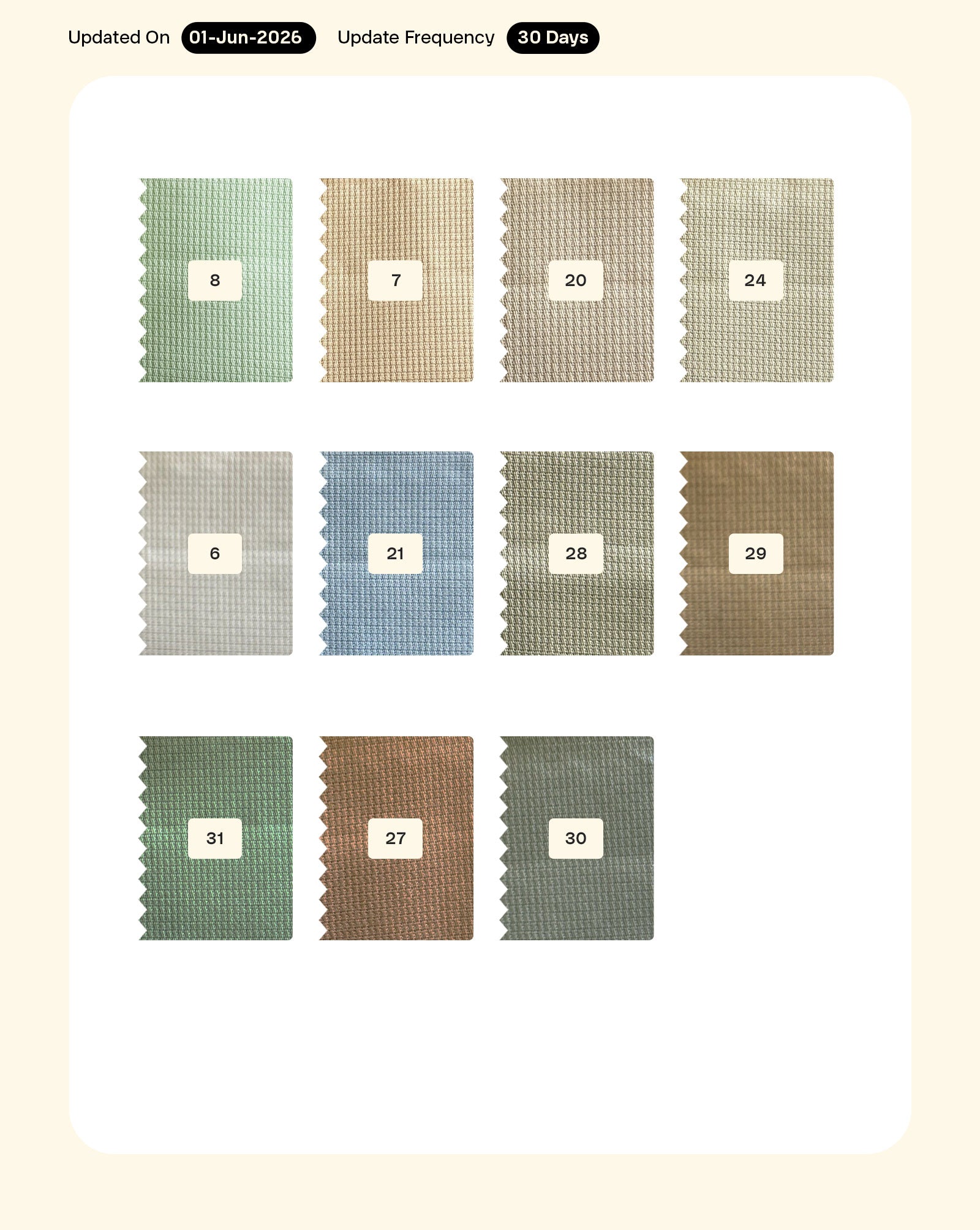 Cotton Dobby Shirting Mill Dyed Fabric 56"