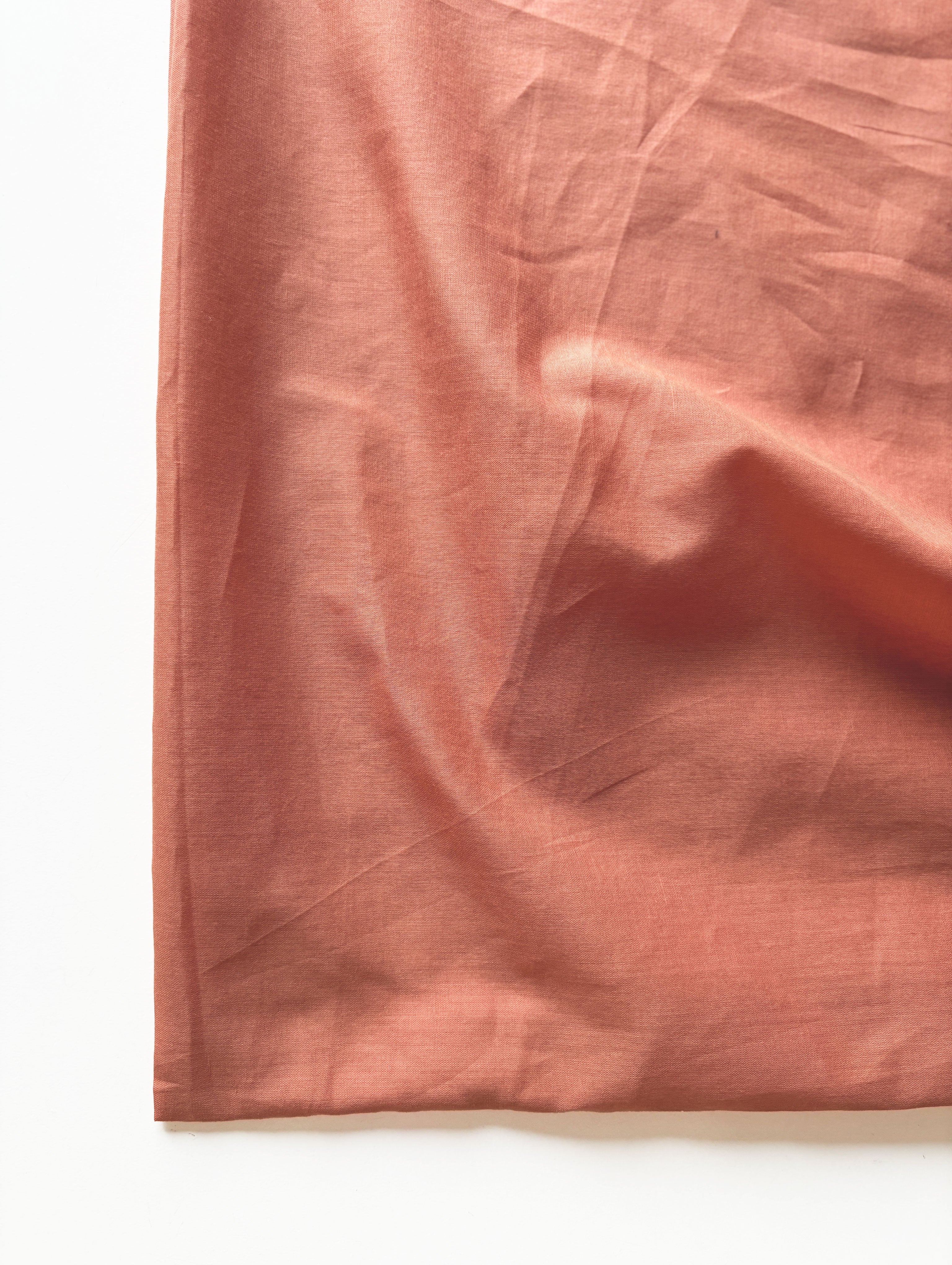 Orange (92 x 80) Voile Cotton Mill Dyed Fabric