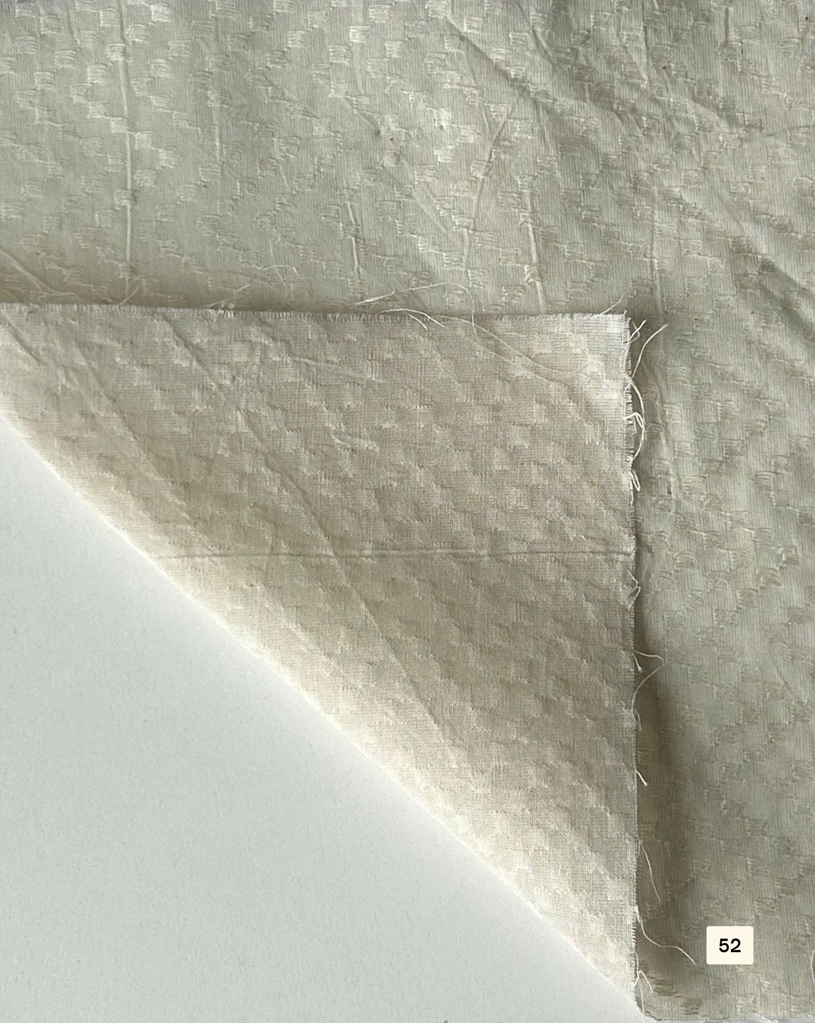 Greige Cotton Dobby fabric 48"