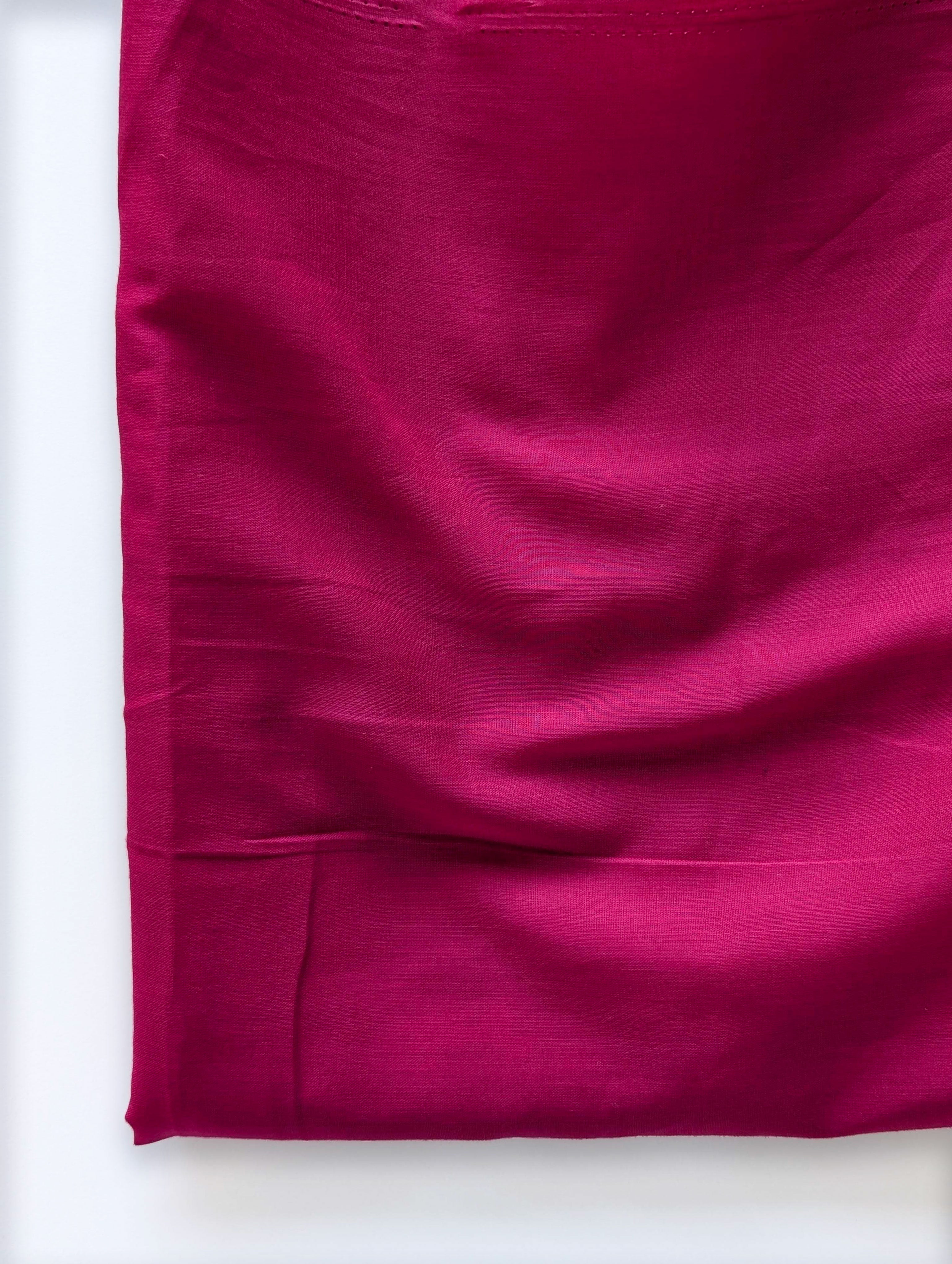 Fuchsia (92 x 80) Voile Cotton Mill Dyed Fabric