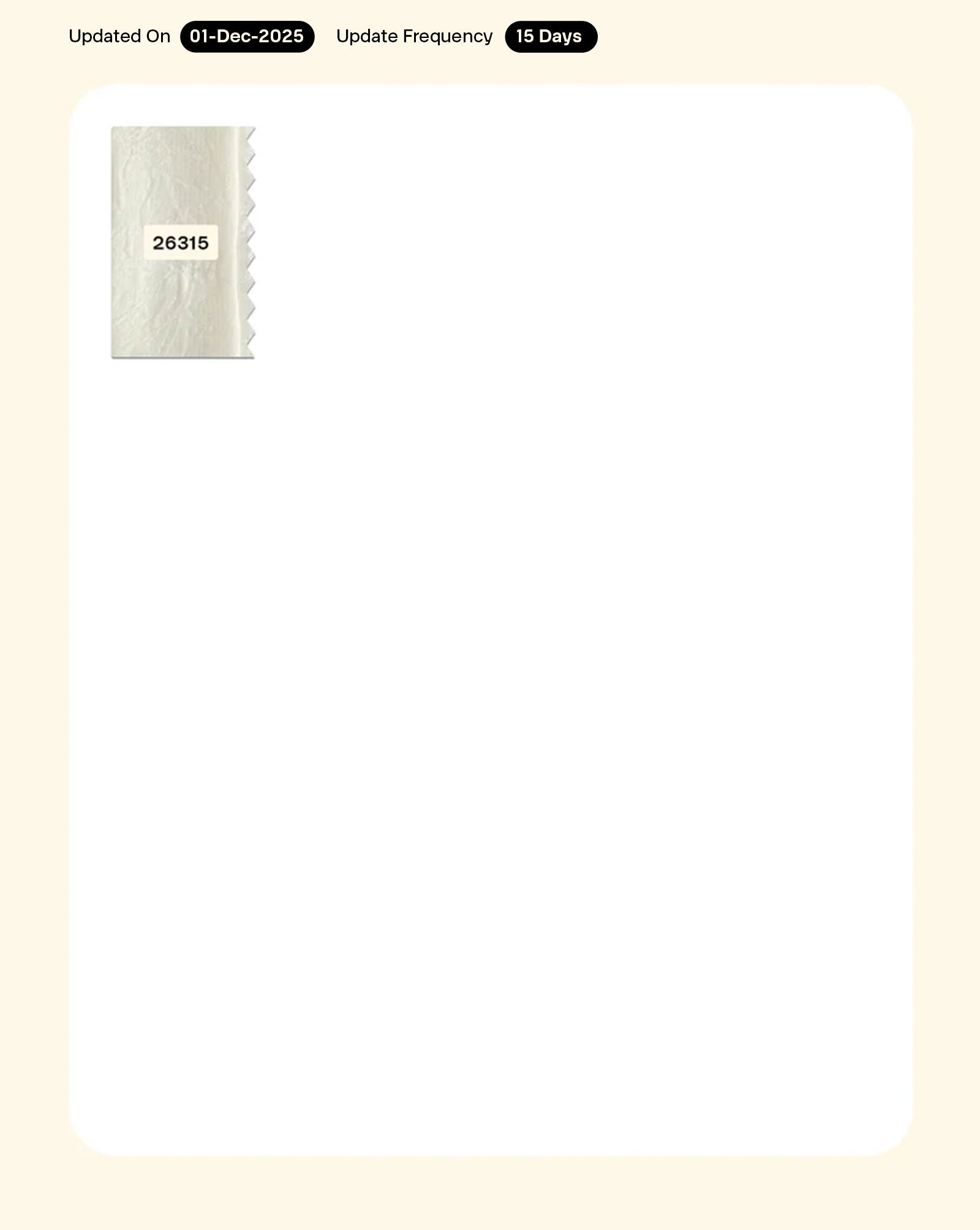 Poly Crushed Fabric - 9.5 kg