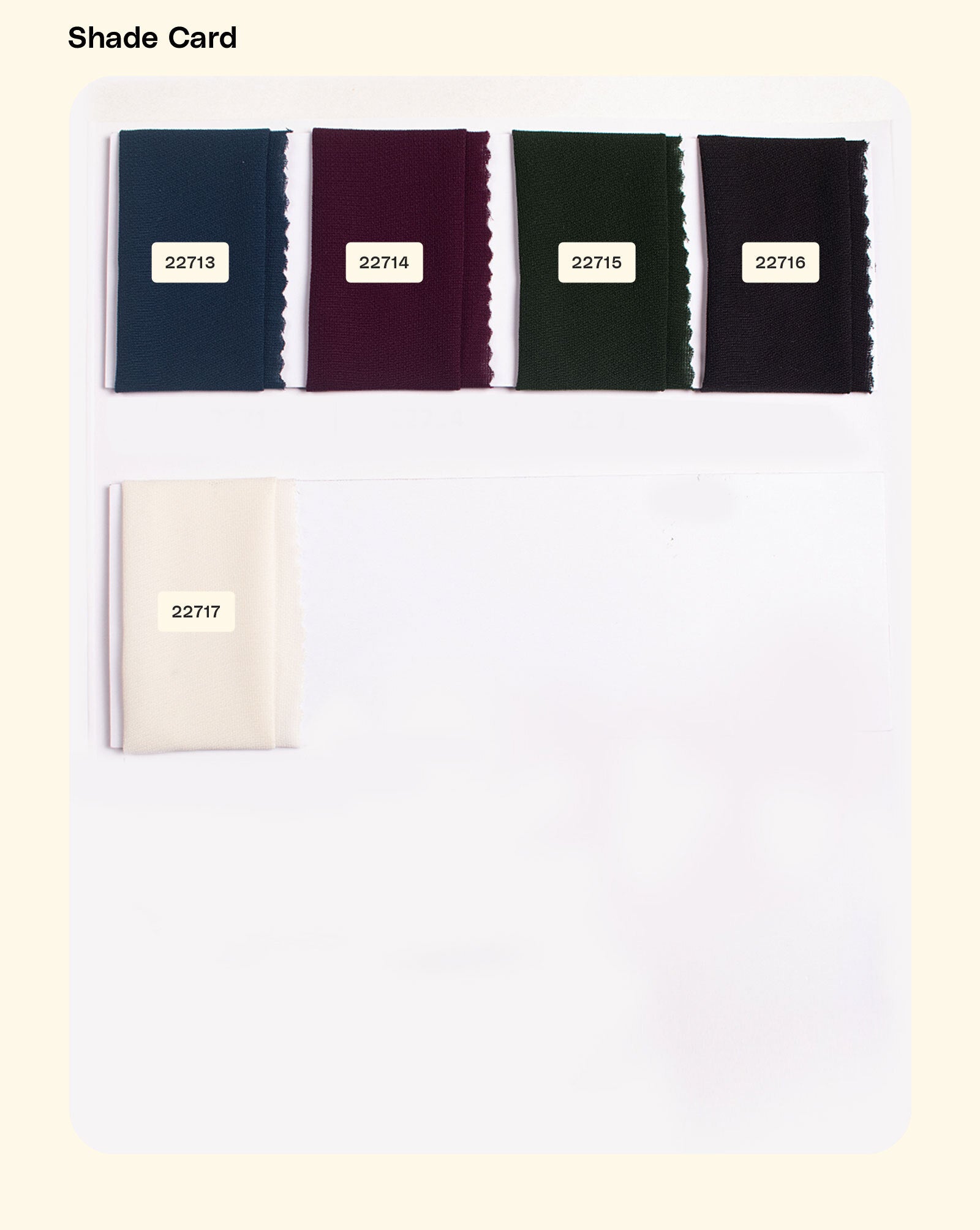 Poly Double Georgette Fabric 60" - 18.5 kg