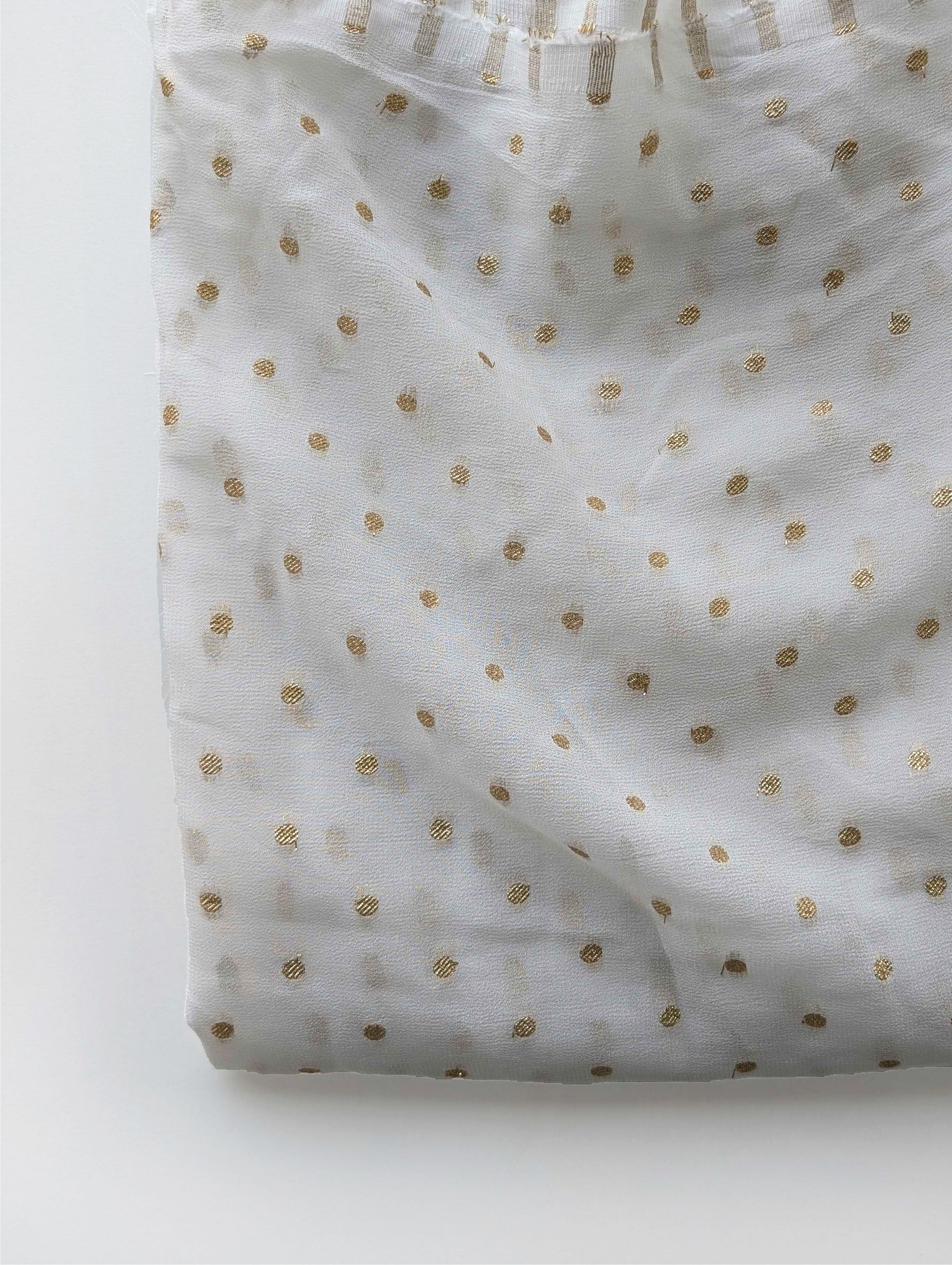85 Gram Viscose Georgette Jacquard Fabric