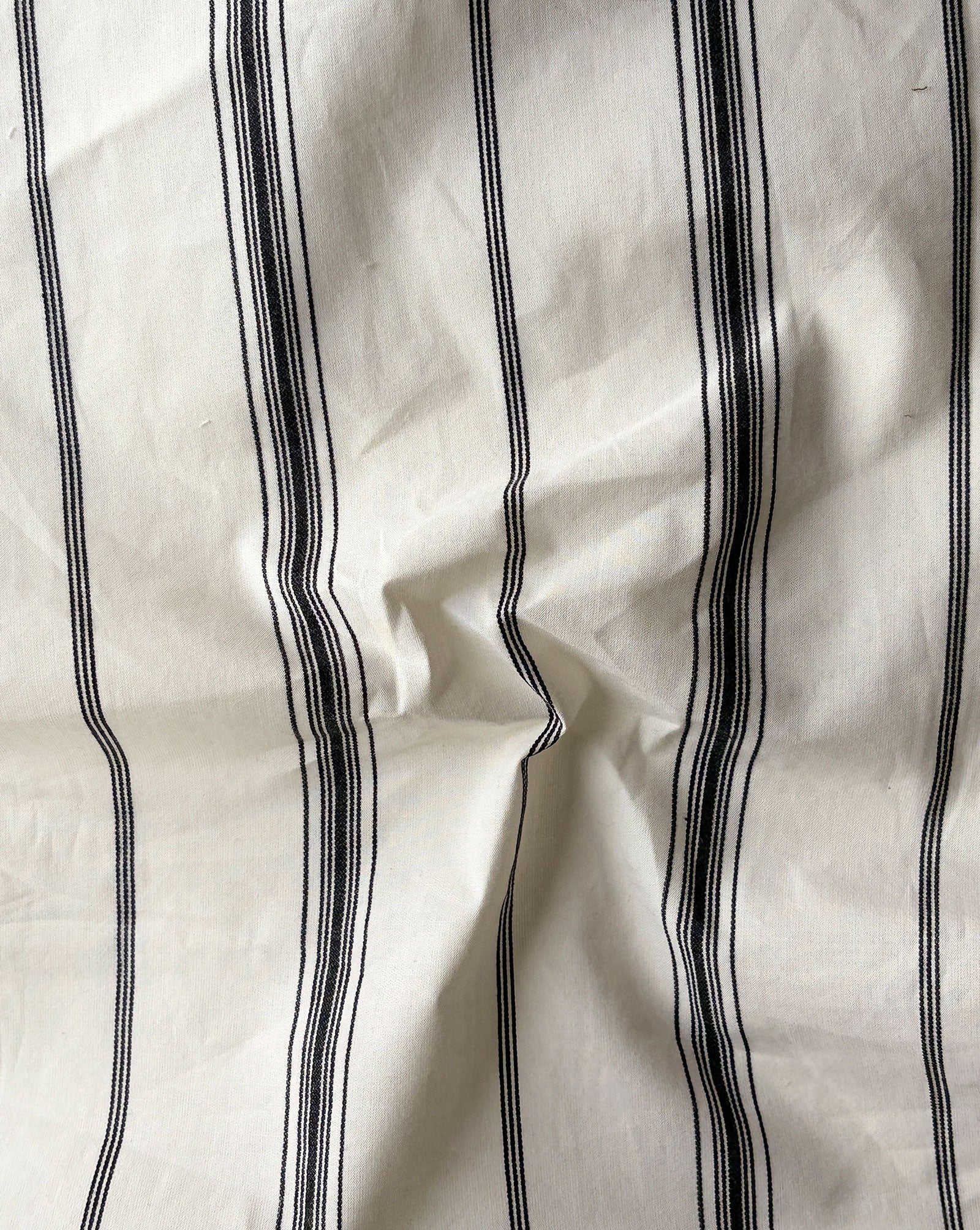 100% Cotton Black & White Dobby Fabric 60"