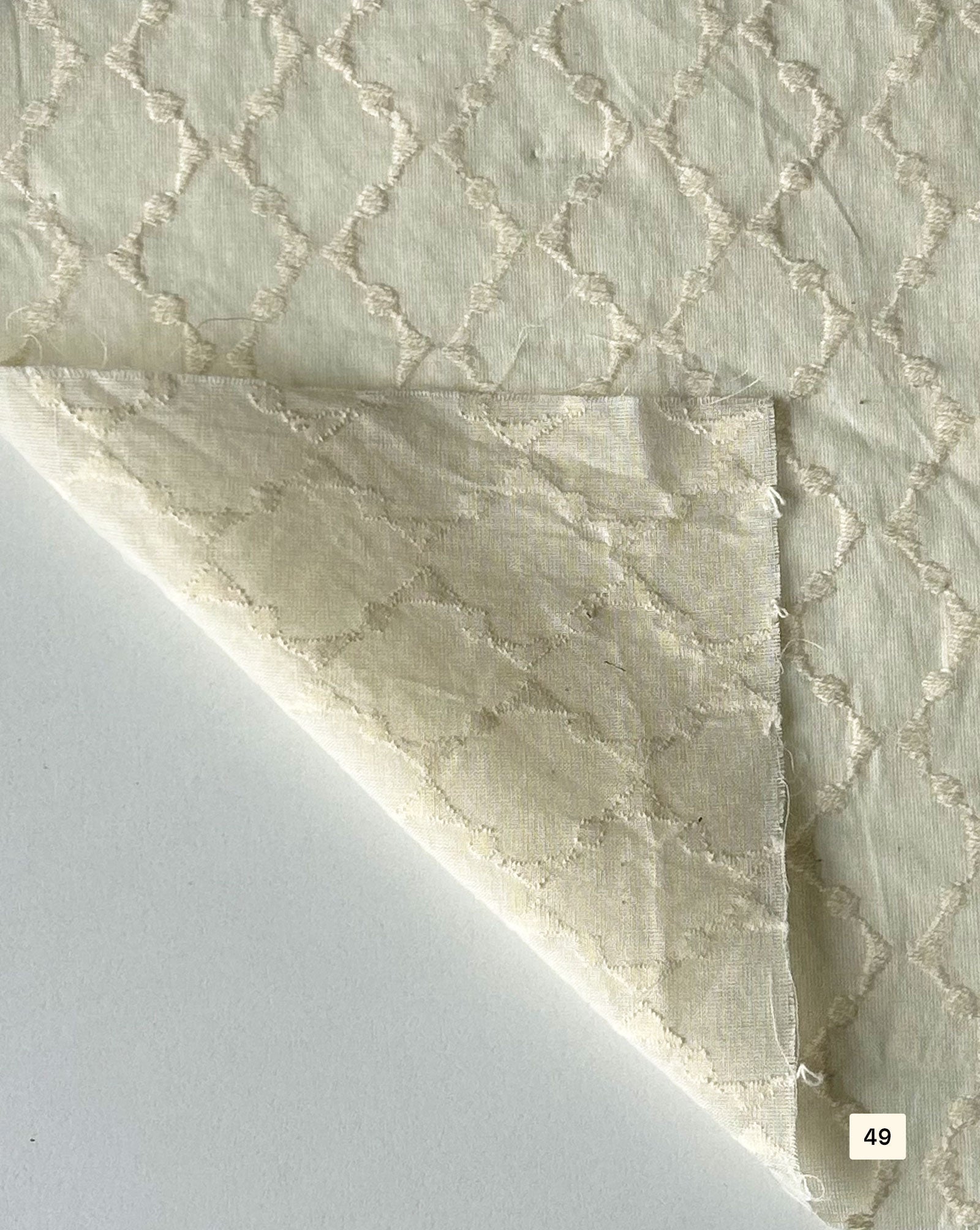 Greige Cotton Dobby fabric 48"