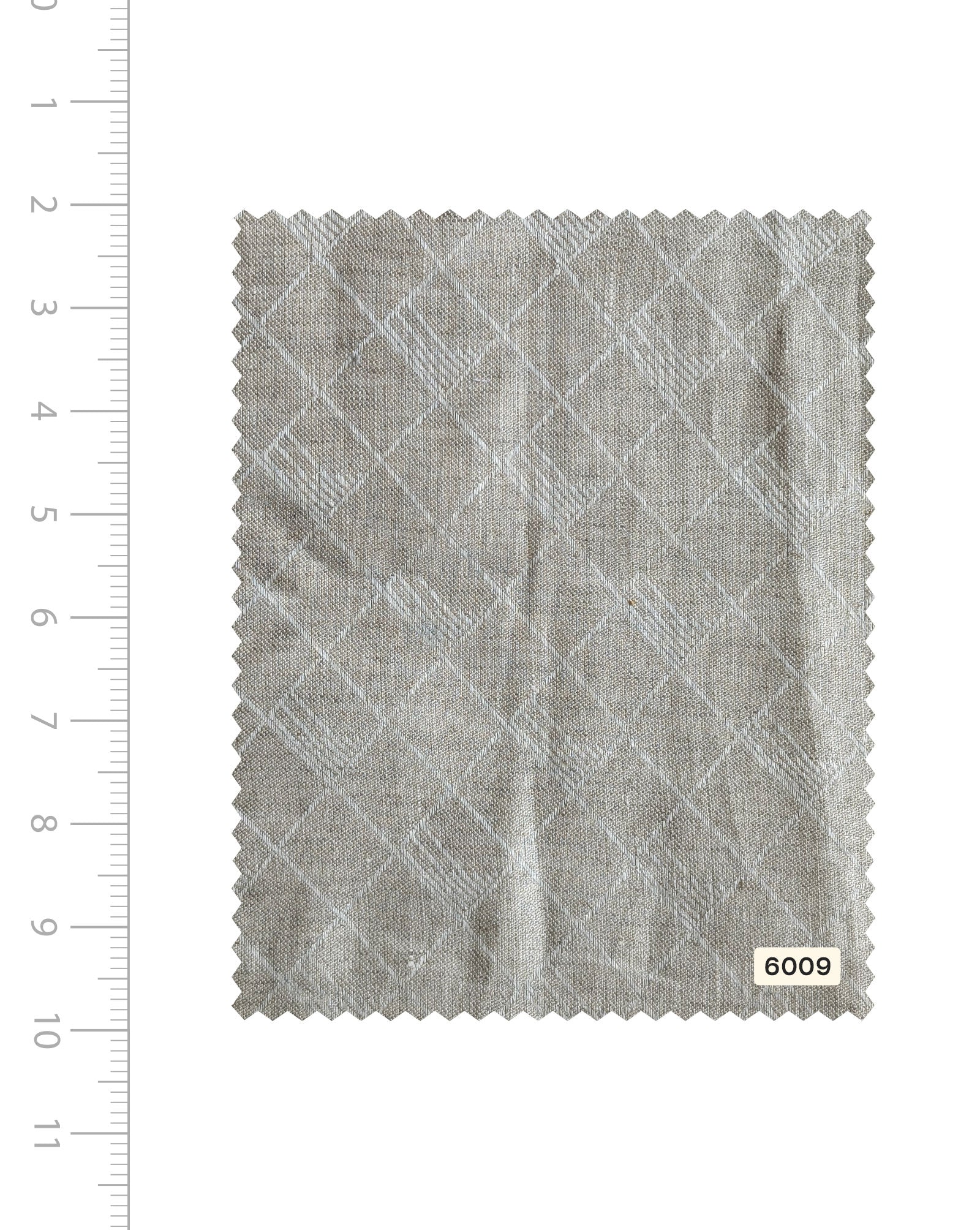 Natural 60 Lea Pure Jacquard Linen Fabric 58"