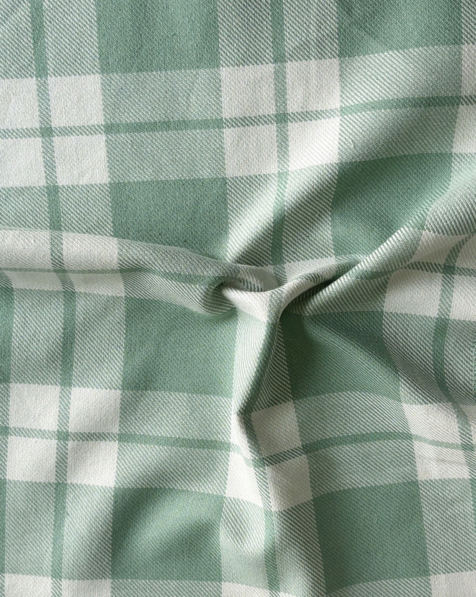 2/20s Agave Green Cotton Yarn Dyed Twill Fabric 56"