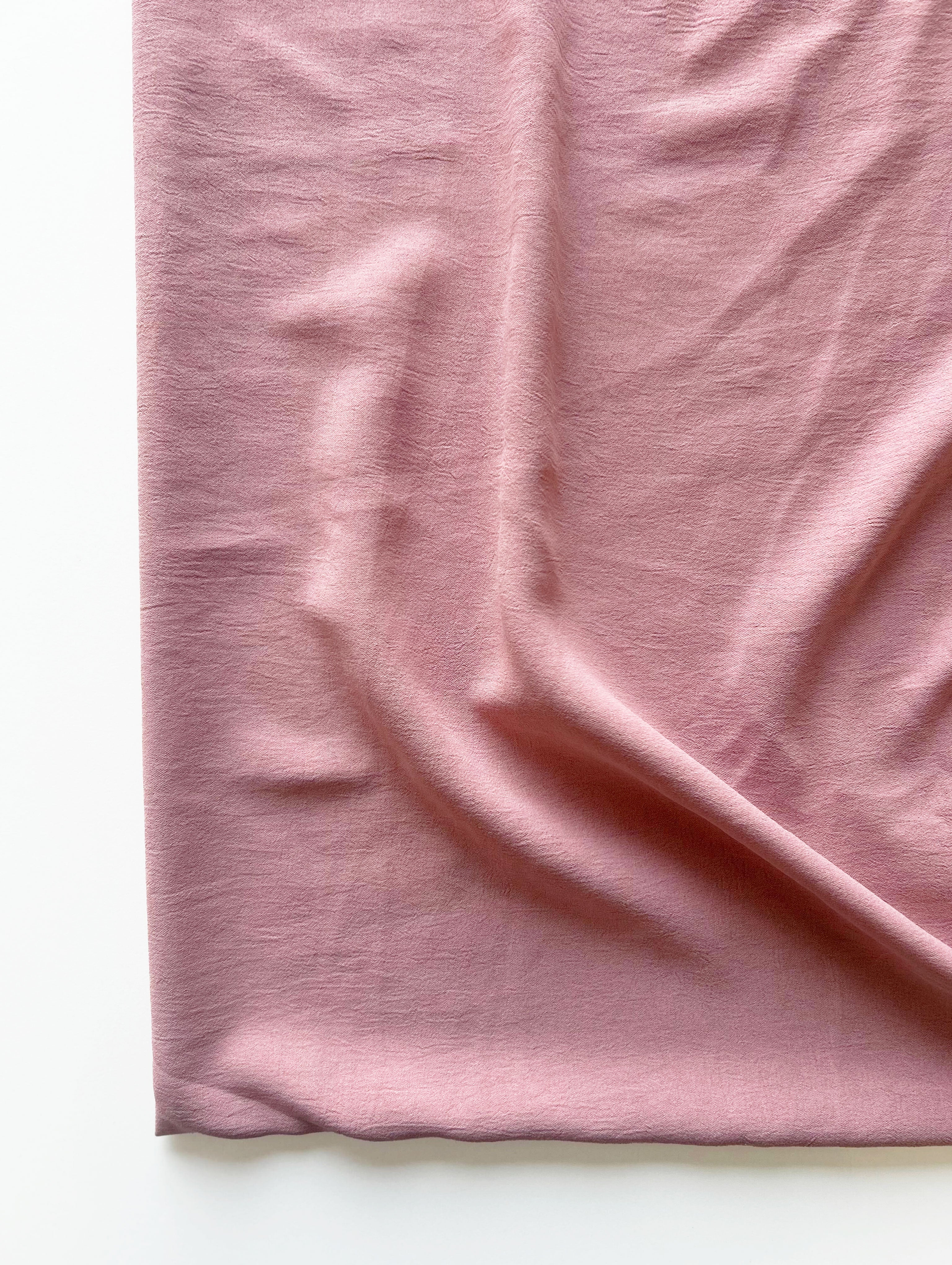 Pink Poly Crepe Mill Dyed Fabric 58" - 19 kg