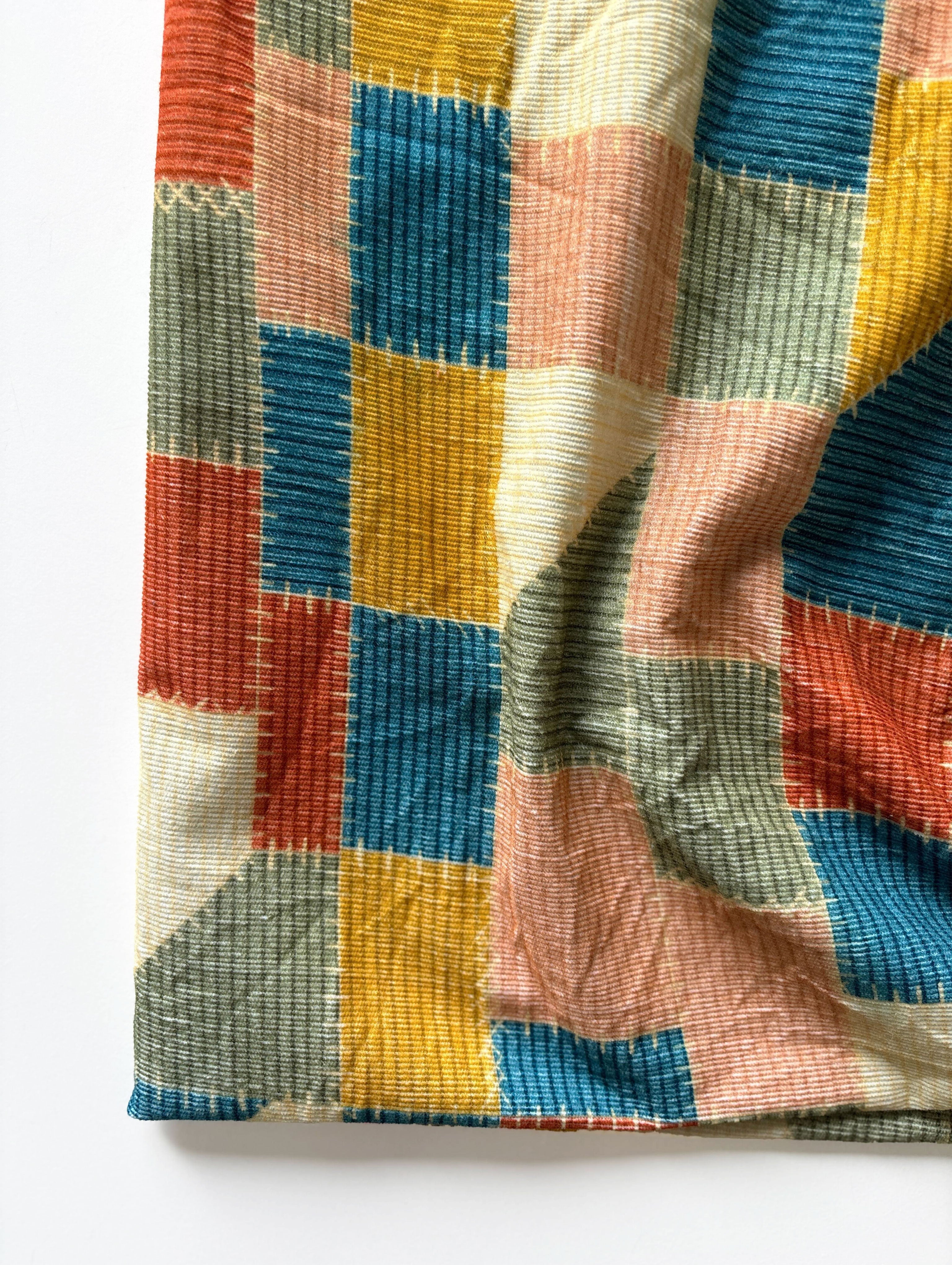 Digital Print Cotton Corduroy Fabric 58" ( 19 Wales)