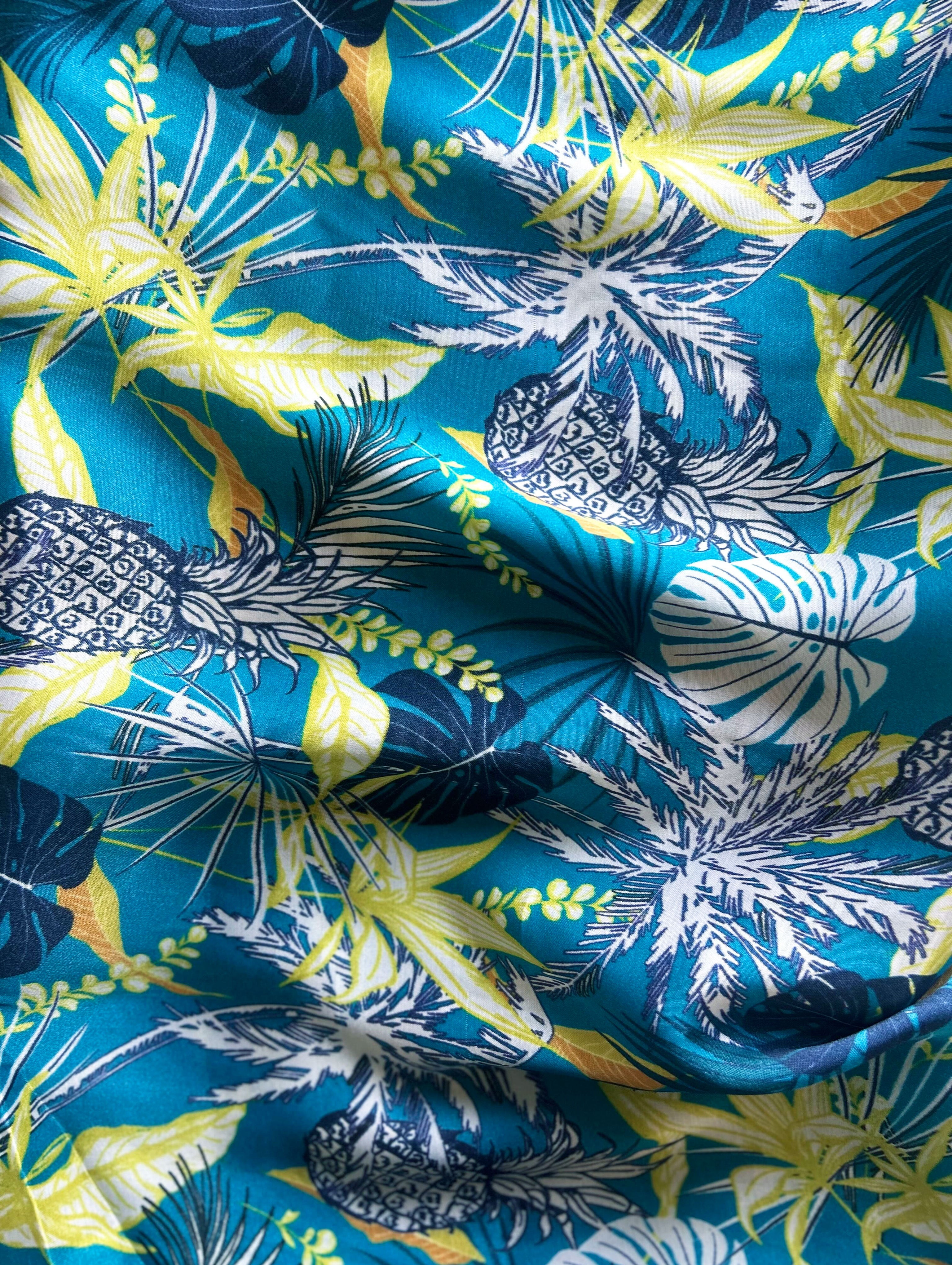 Digital Print 100 Gram Bemberg x Modal Satin Fabric (Gaji Silk)