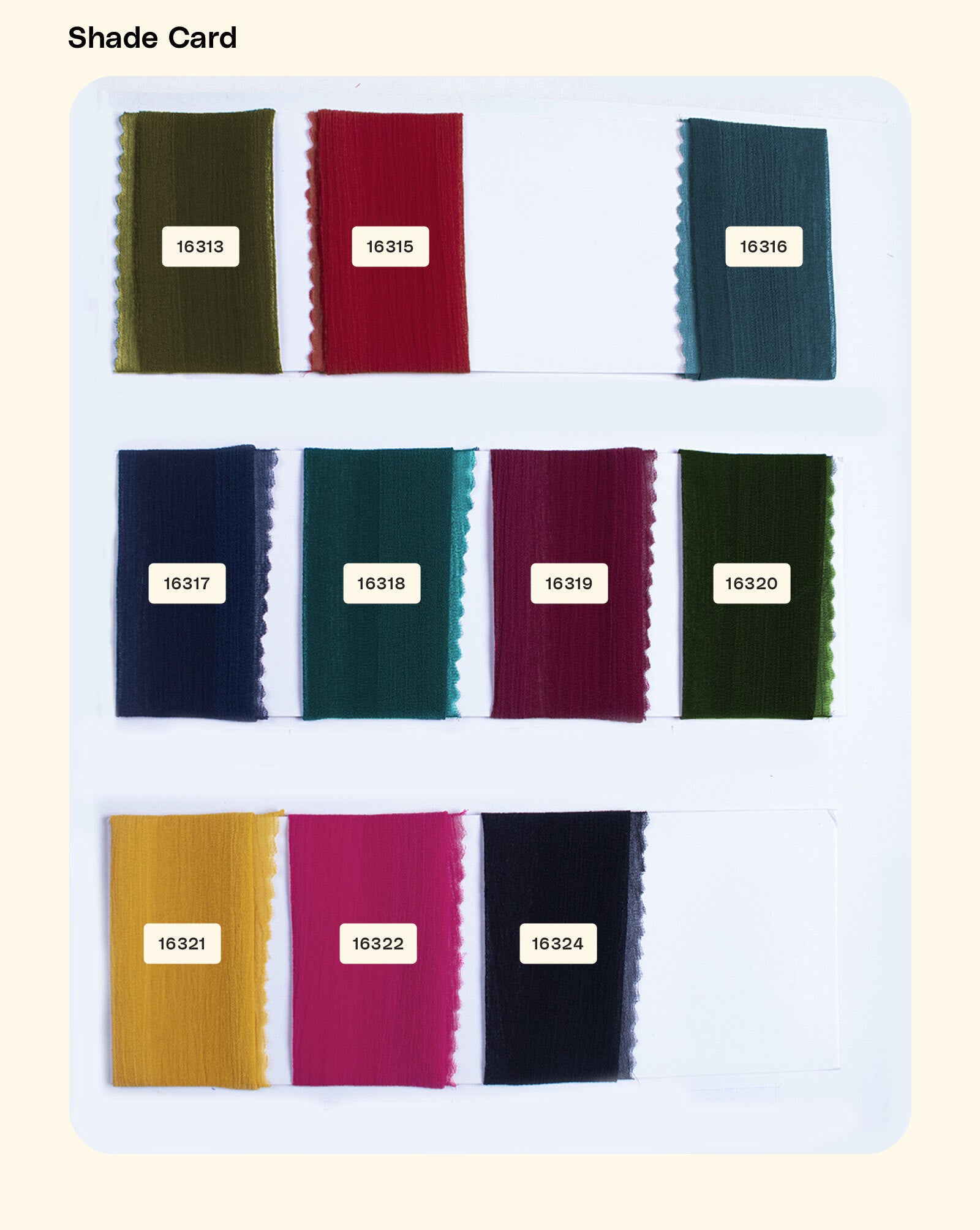 Two Tone Poly Chiffon Fabric - 8.5 kg
