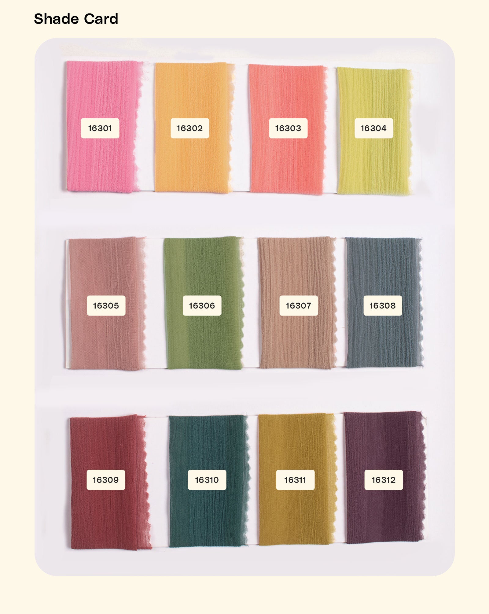 Two Tone Poly Chiffon Fabric - 8.5 kg