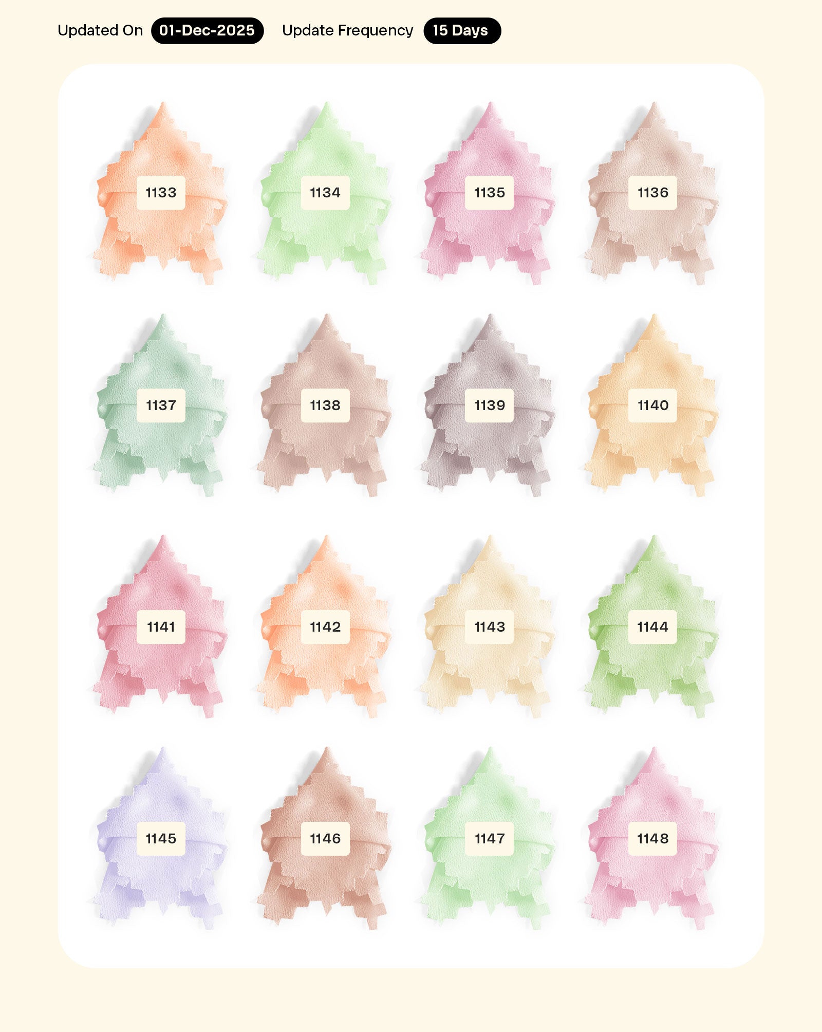 Poly Faux Georgette Mill Dyed Fabric - 7 kg