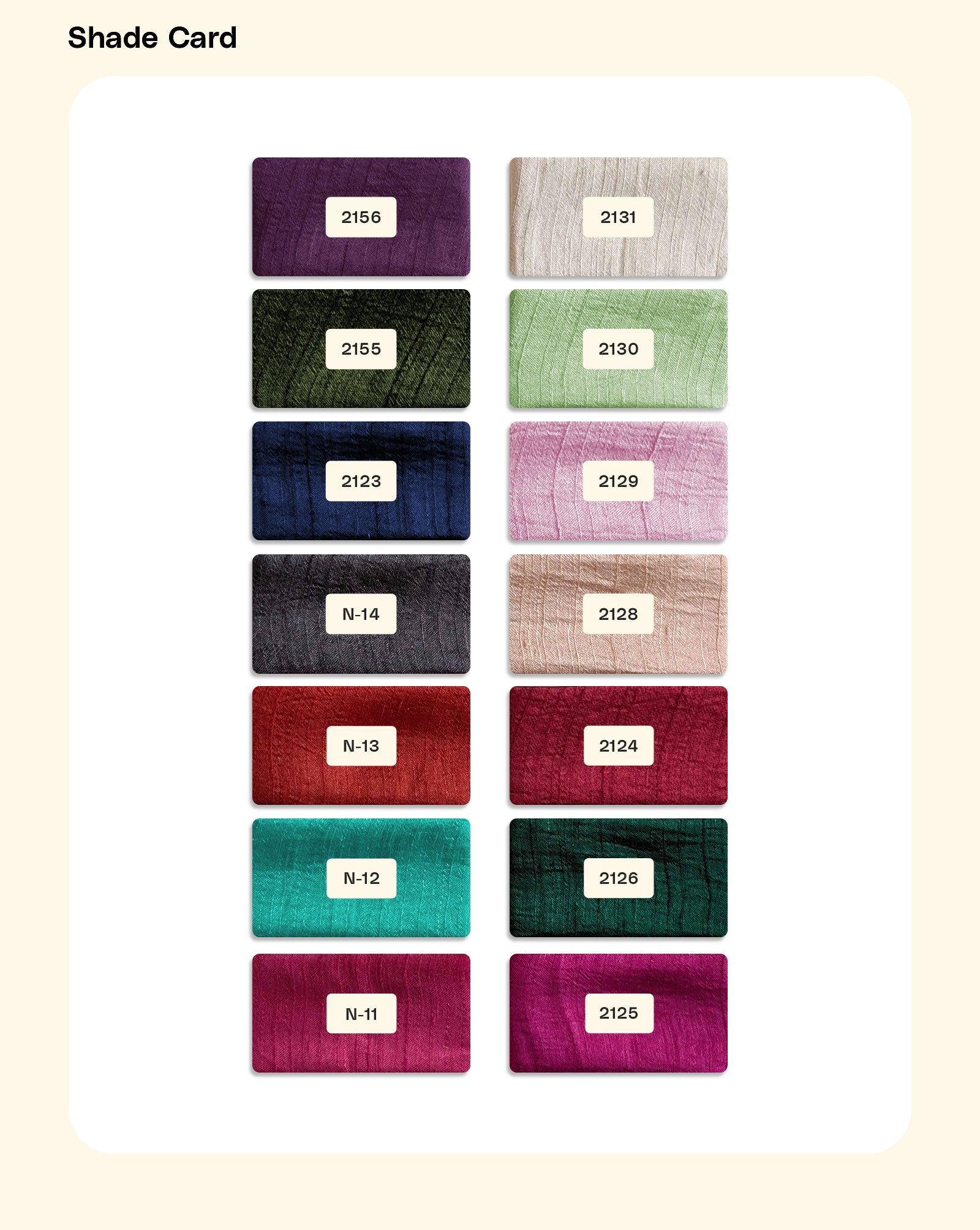 Poly Slub Satin Fabric - 11.5 kg