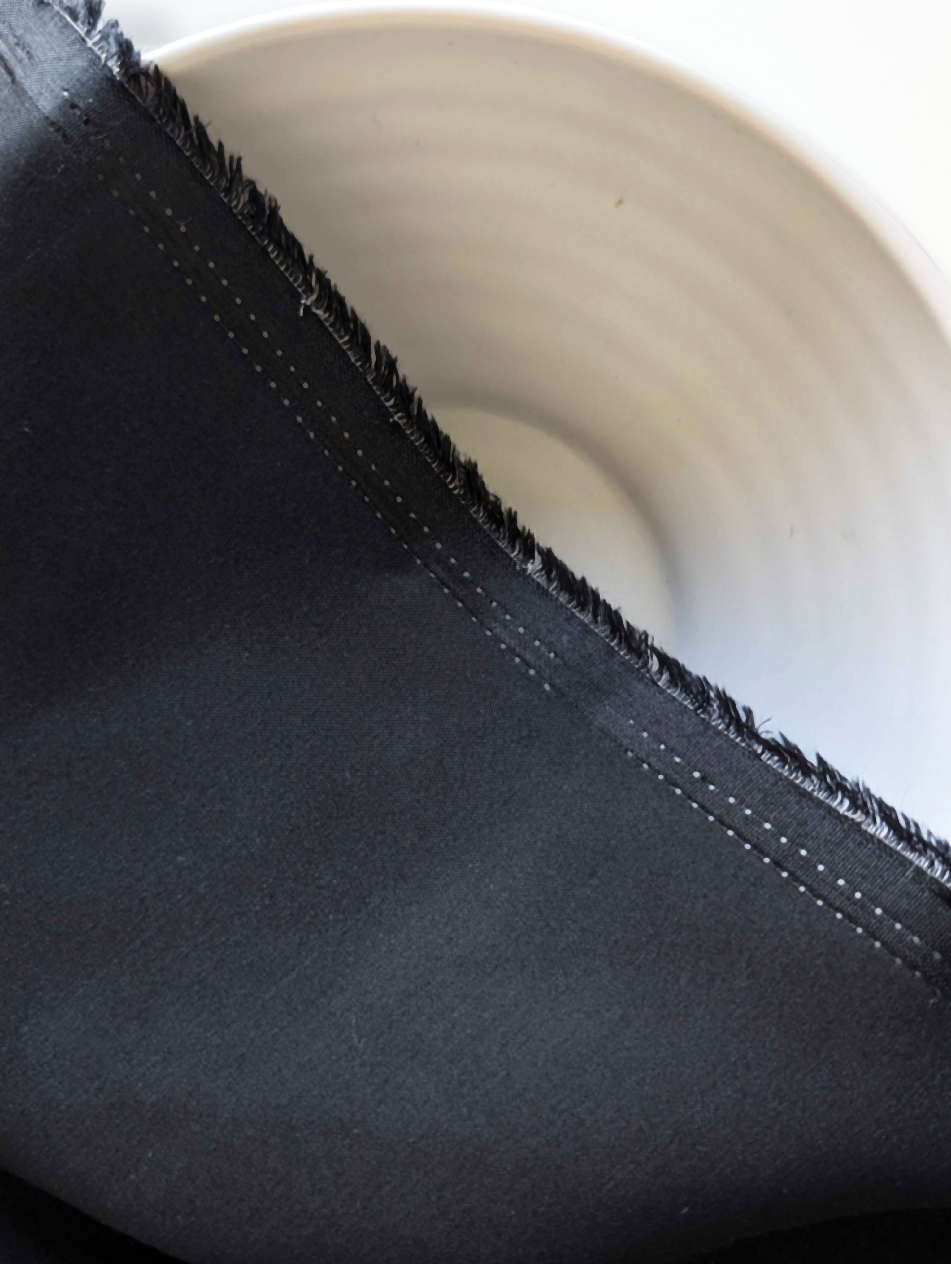Black 60s (165 x 104) Lenzing Modal Satin Fabric 58"