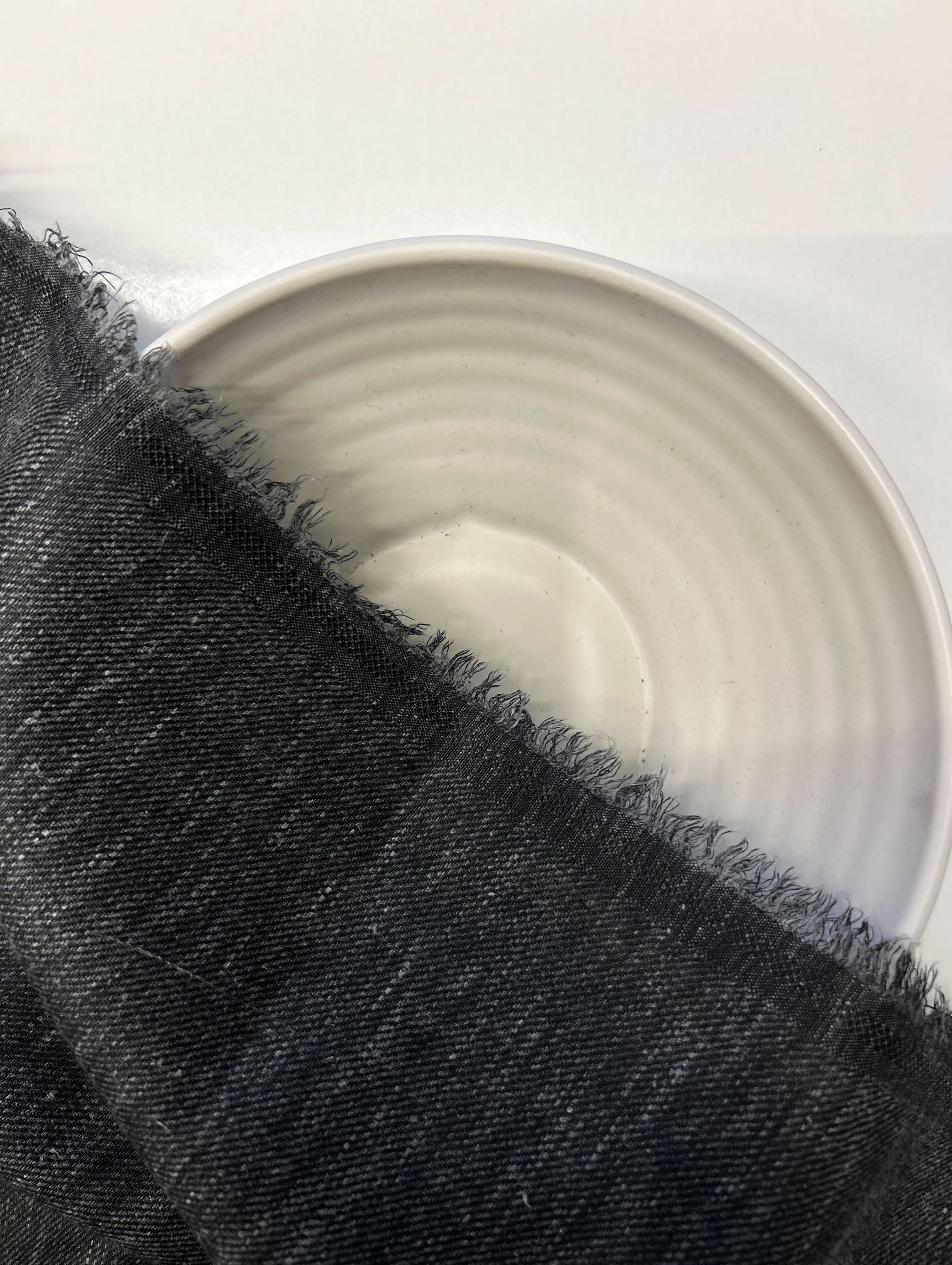 Blended Cotton Slub Yarn Dyed Twill Denim Fabric 58"