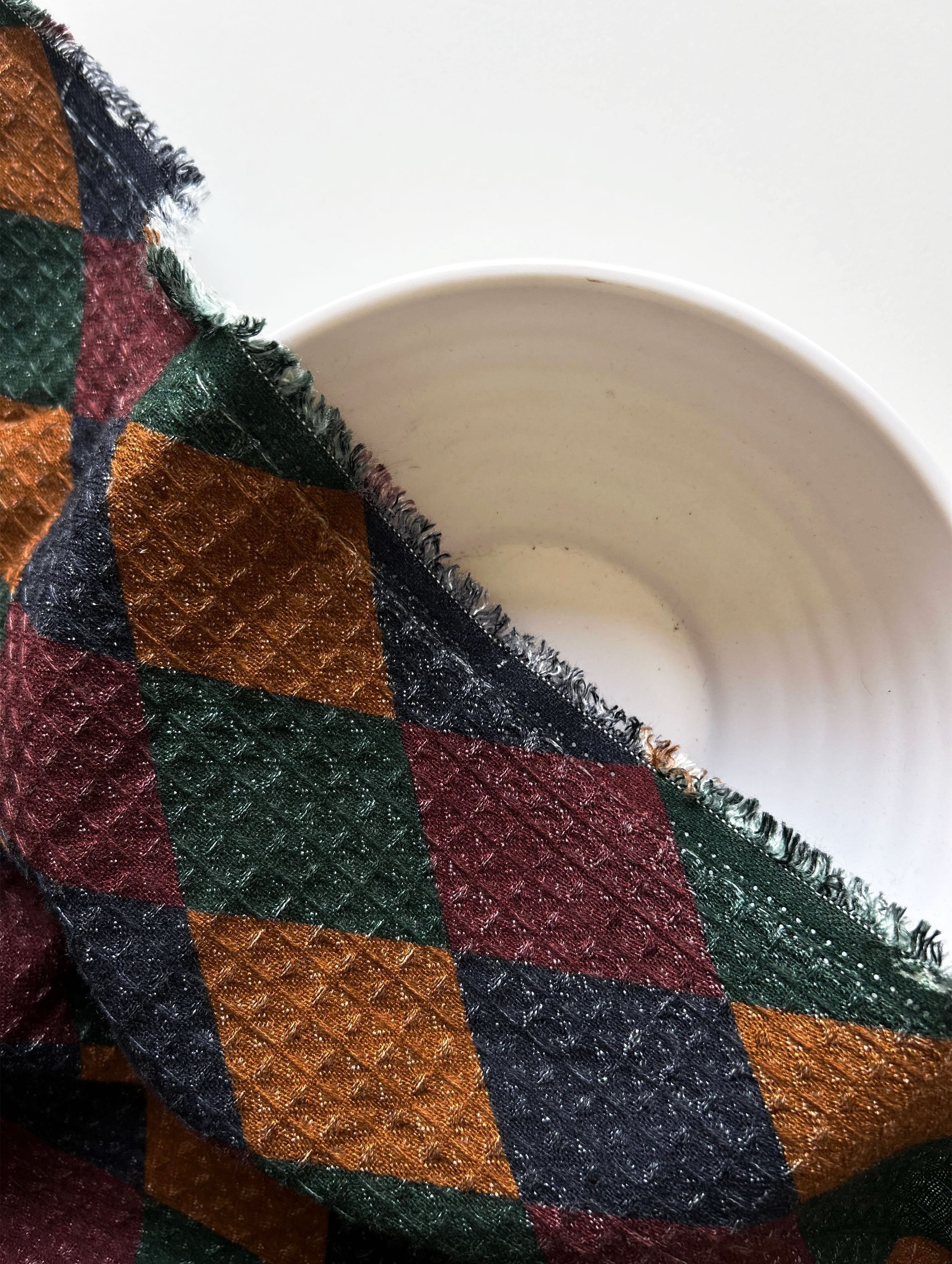 Digital Print Cotton Bamboo Waffle Fabric 60"