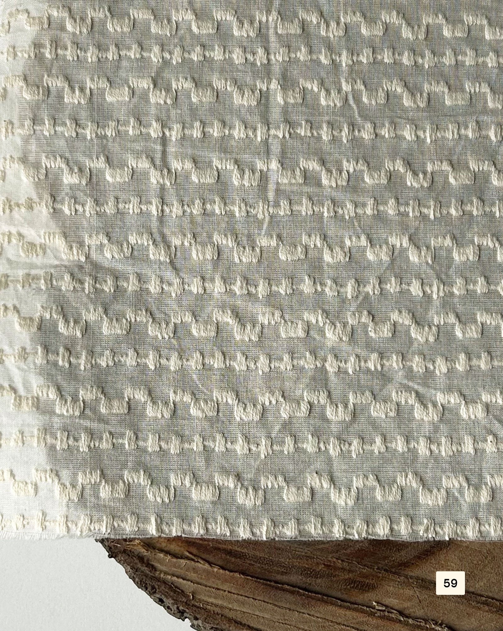 Greige Cotton Dobby fabric 48"