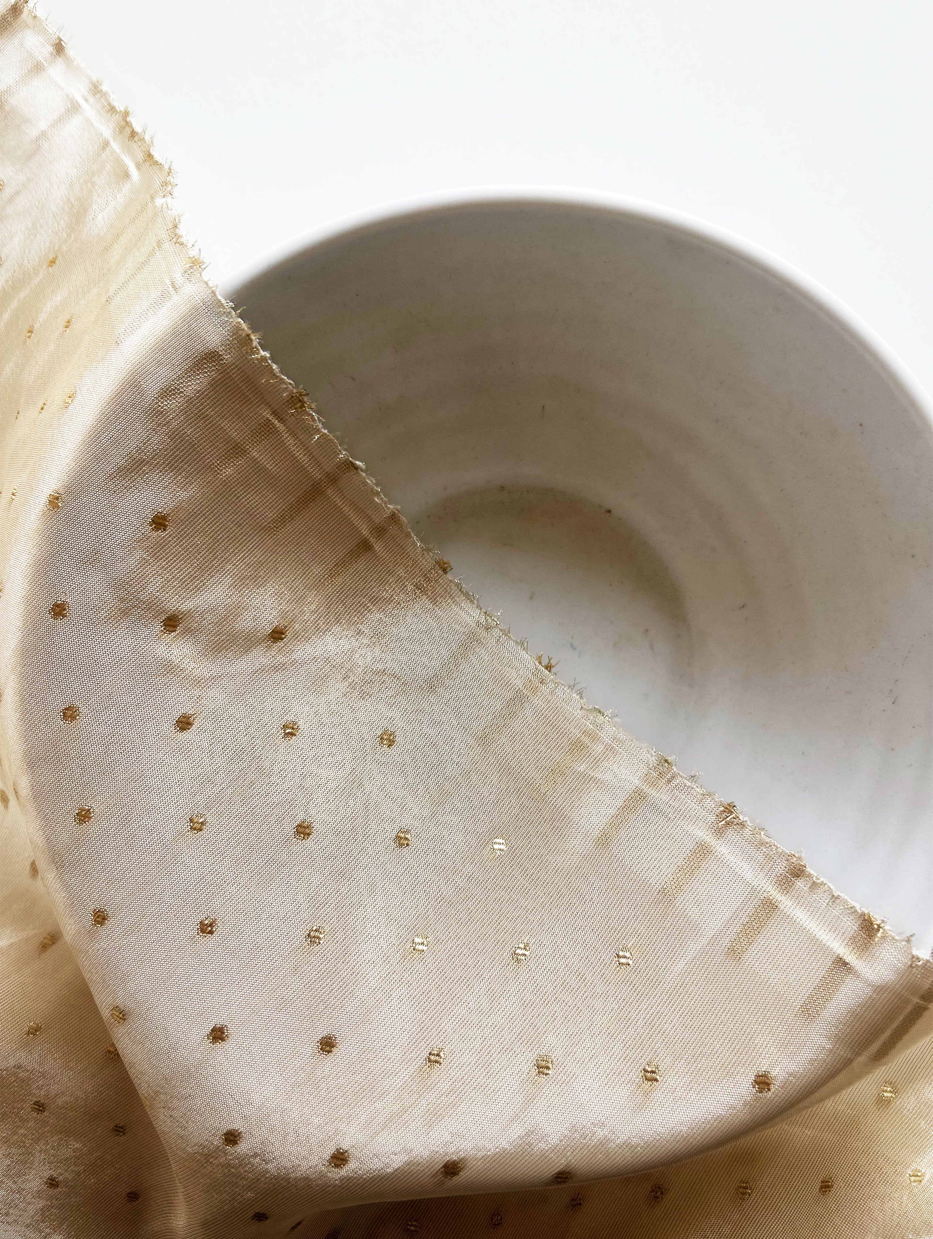 60 Gram Viscose HO Tissue Silk Booti Jacquard Fabric - ( Swatch 10x12" )