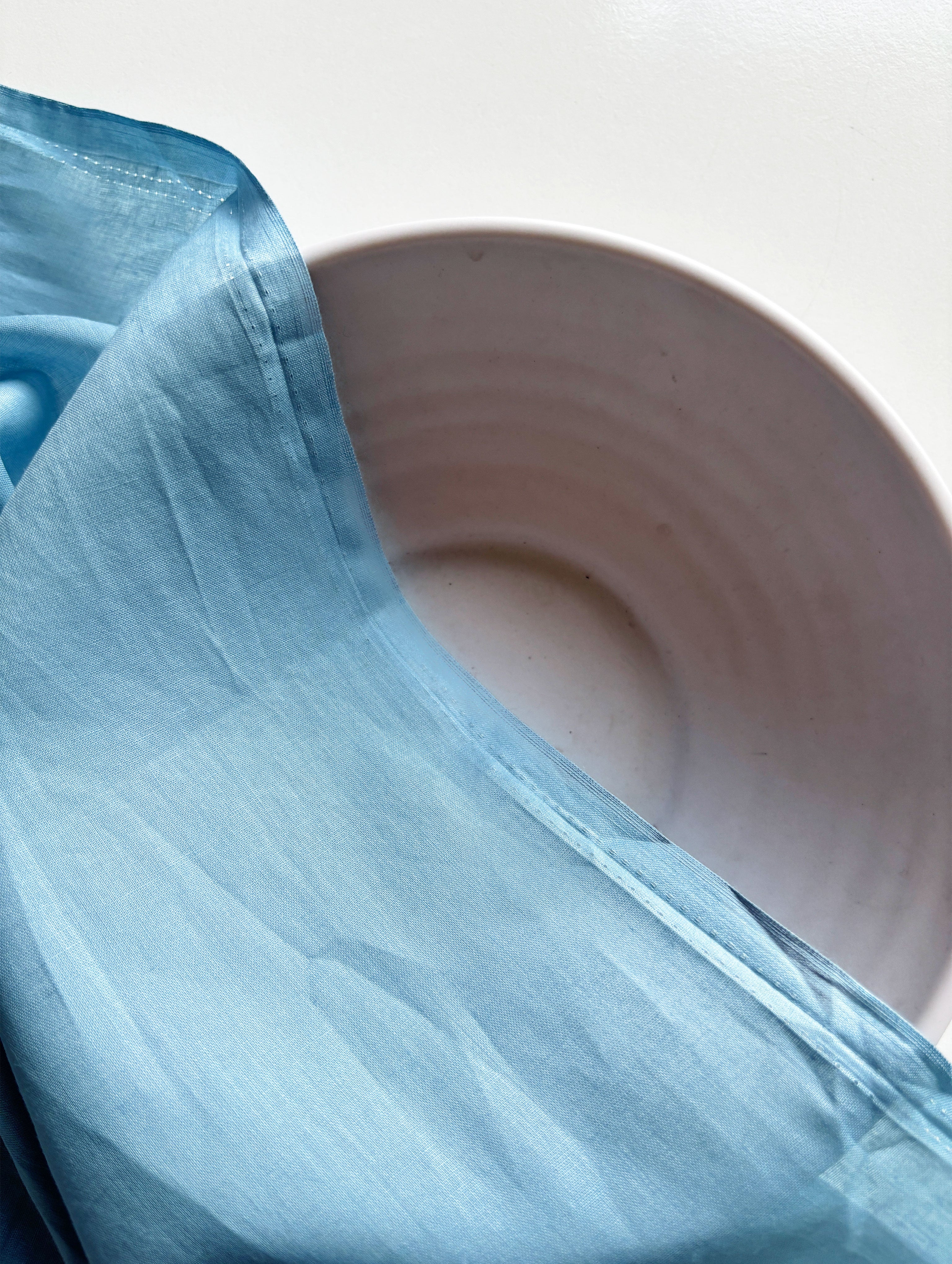 Light Blue (92 x 80) Voile Cotton Mill Dyed Fabric