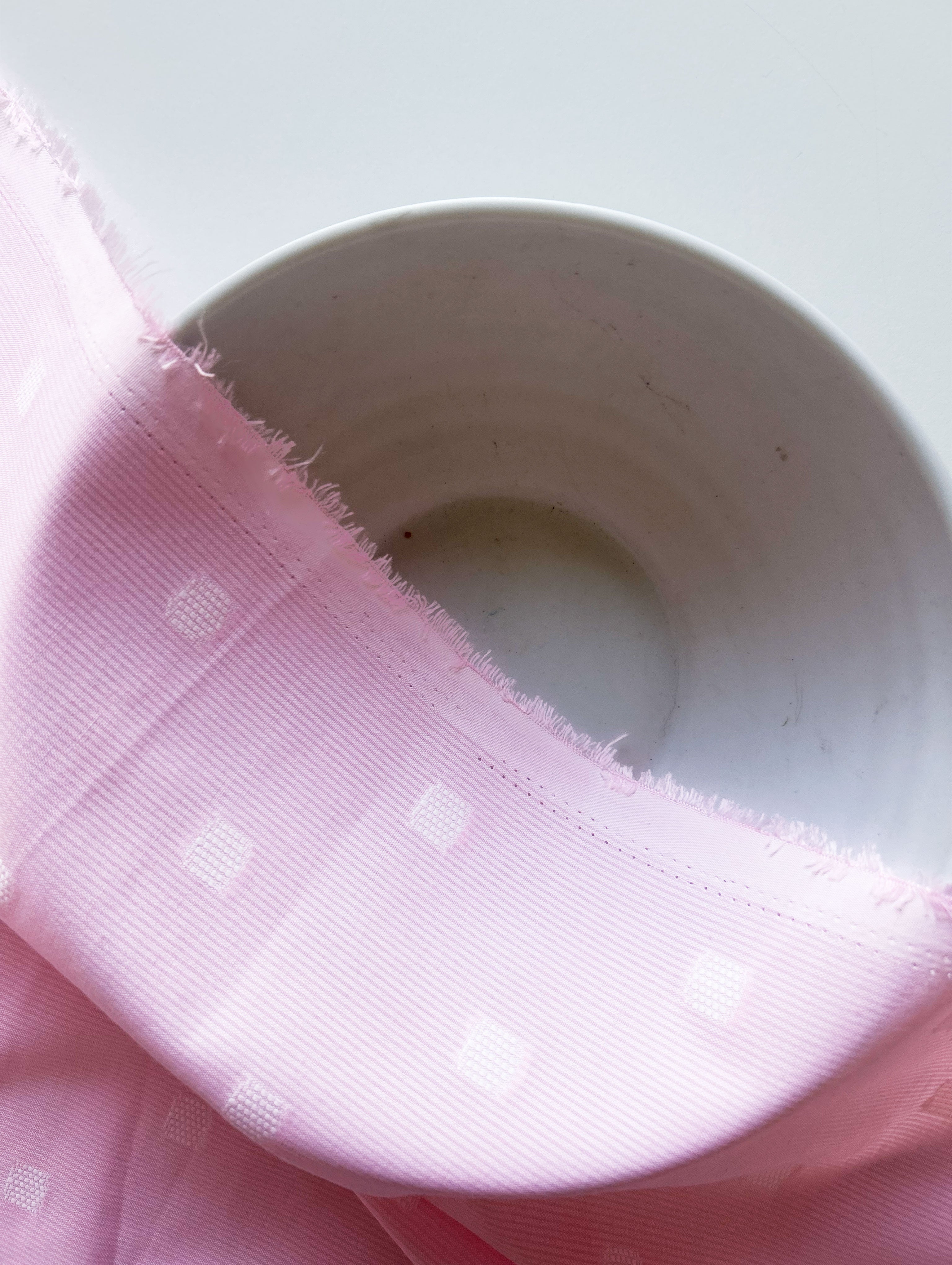 Pink Loom Textured Poly Jacquard Yarn Dyed Fabric 57"