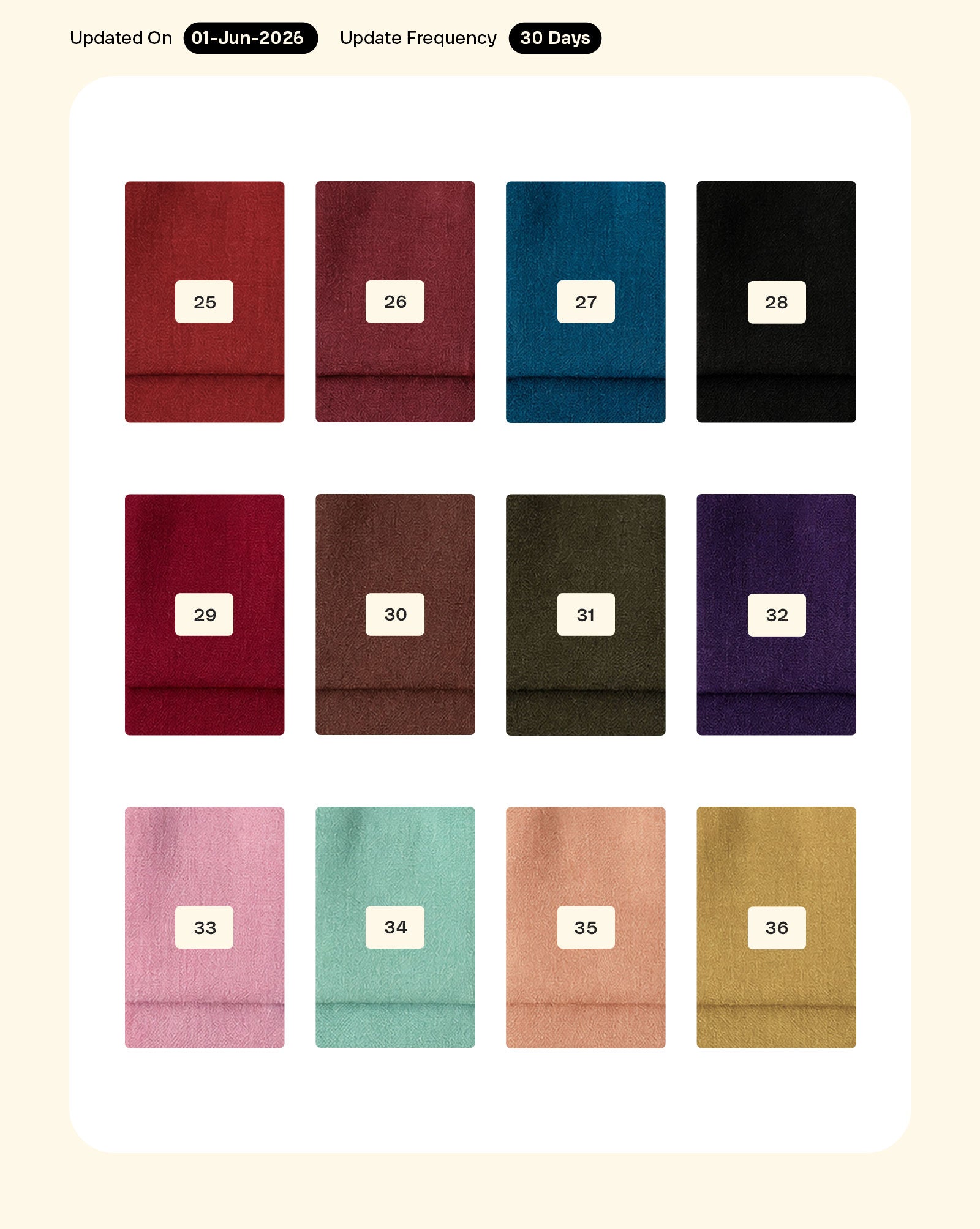 Poly Viscose Mull Chanderi Mill Dyed Fabric 56"