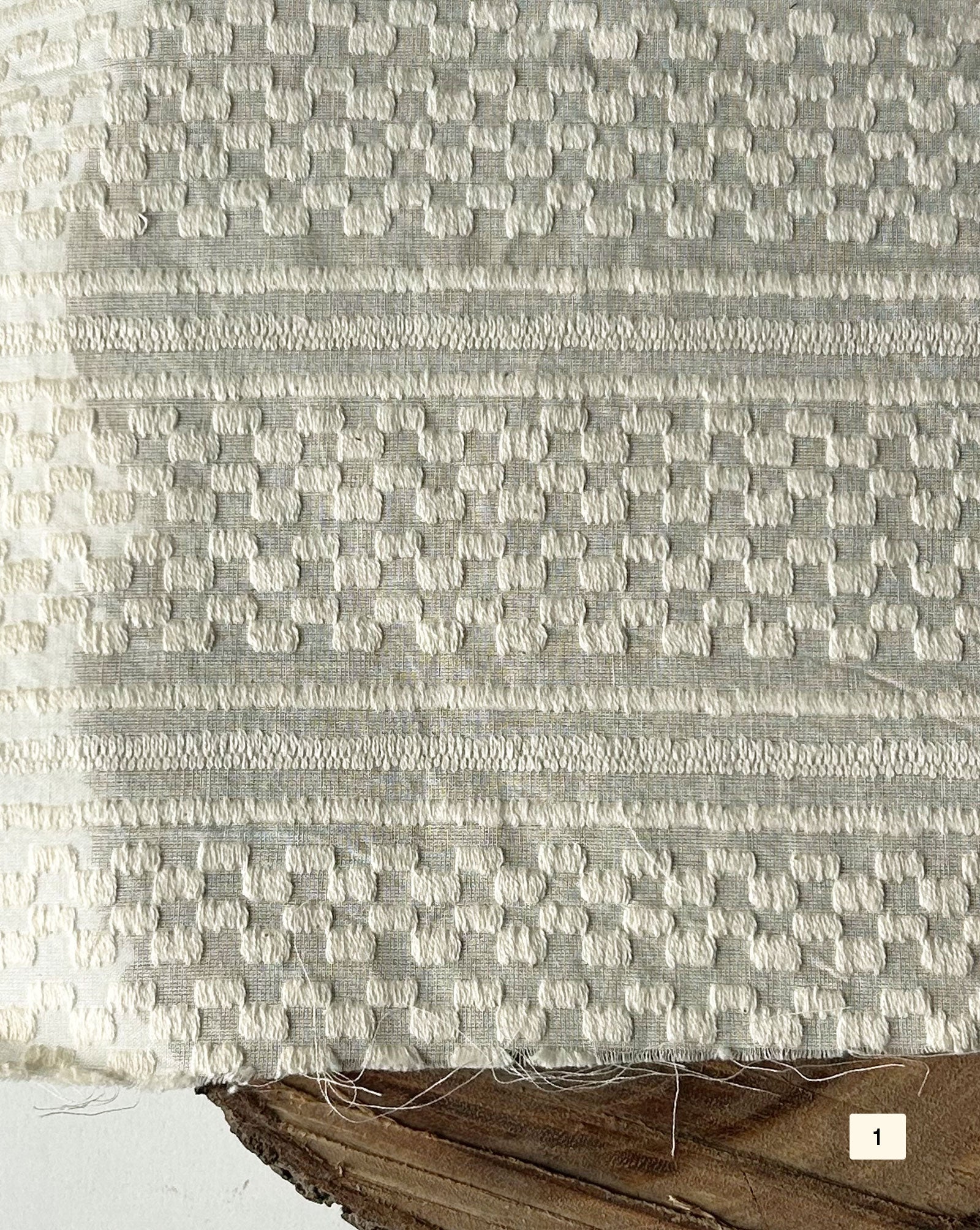 Greige Cotton Dobby fabric 48"