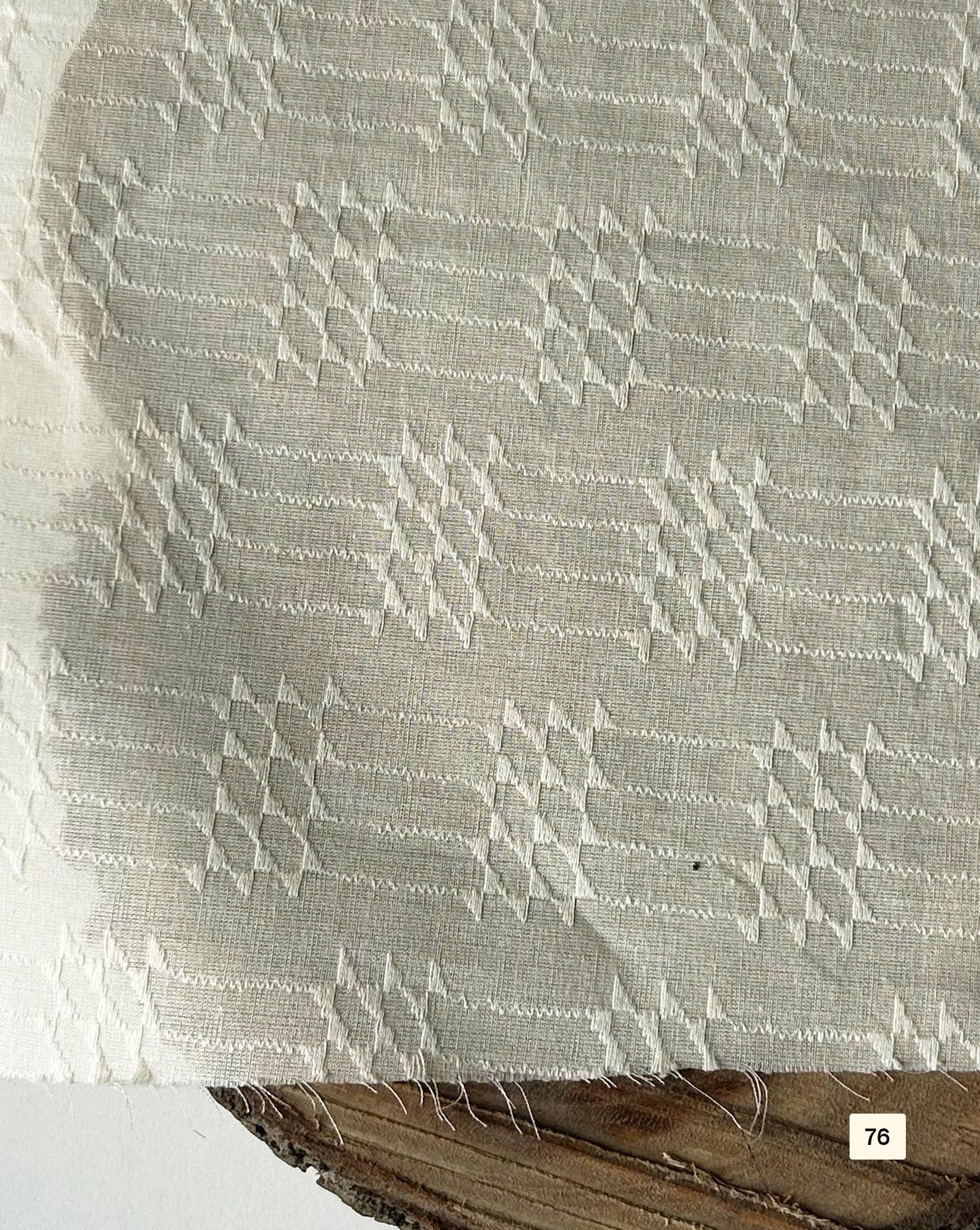 Greige Cotton Dobby fabric 48"