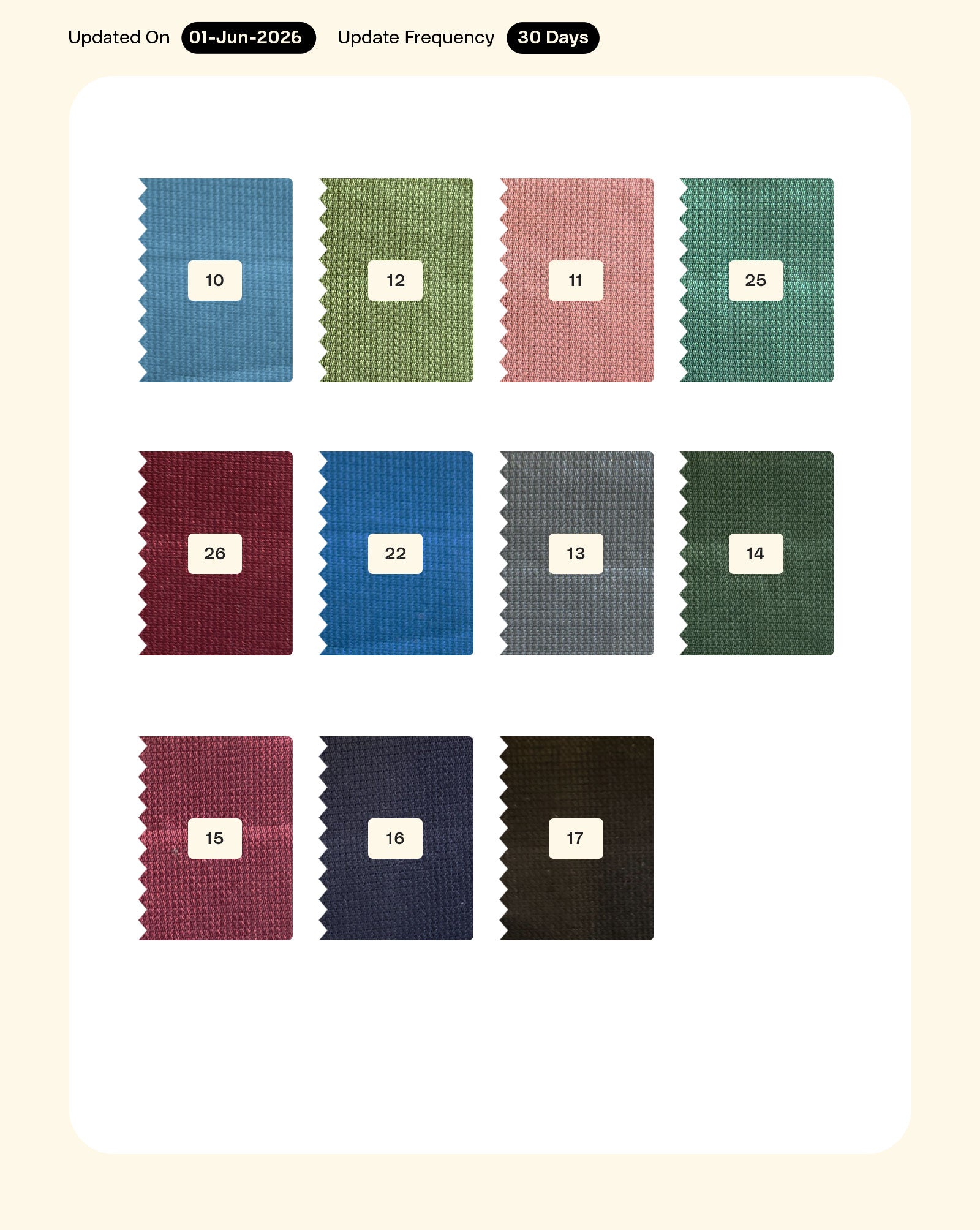 Cotton Dobby Shirting Mill Dyed Fabric 56"