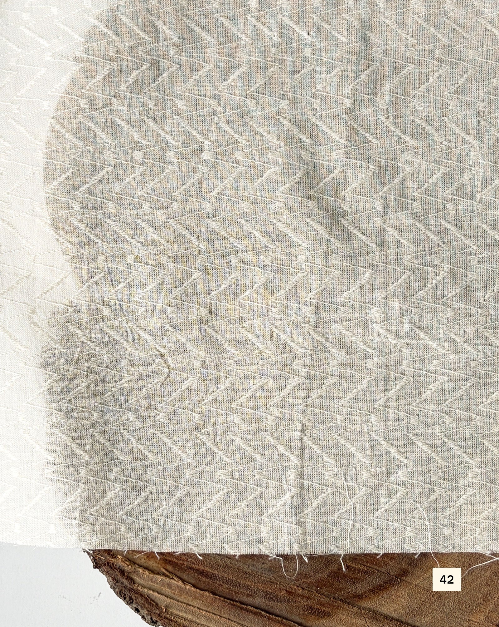 Greige Cotton Dobby fabric 48"