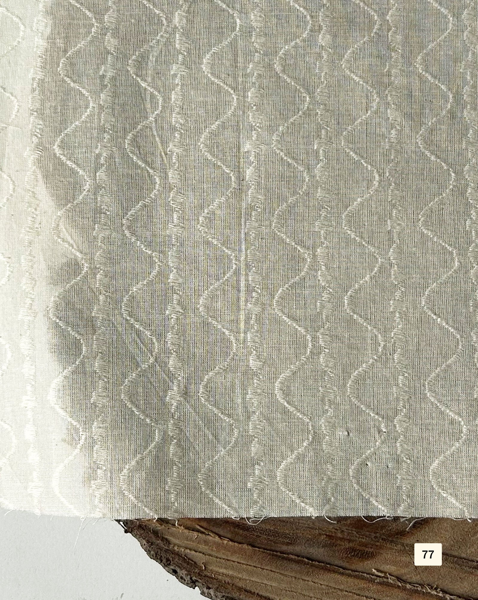Greige Cotton Dobby fabric 48"